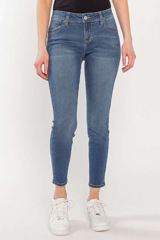 YMI Medium Wash Low-Rise Skinny Jean