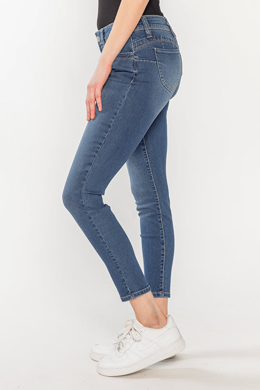 YMI Medium Wash Low-Rise Skinny Jean