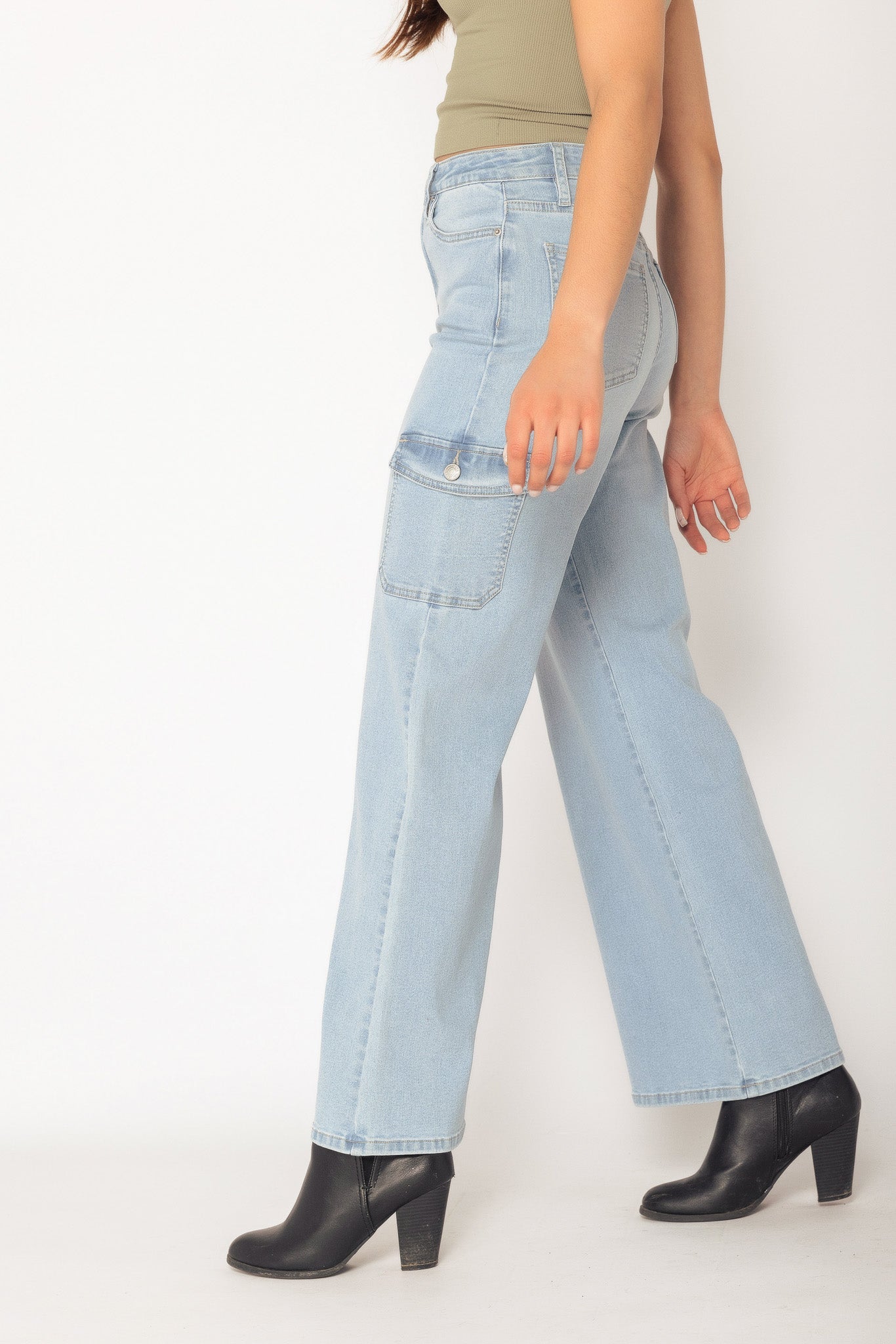 Jean cargo YMI pâle style skater