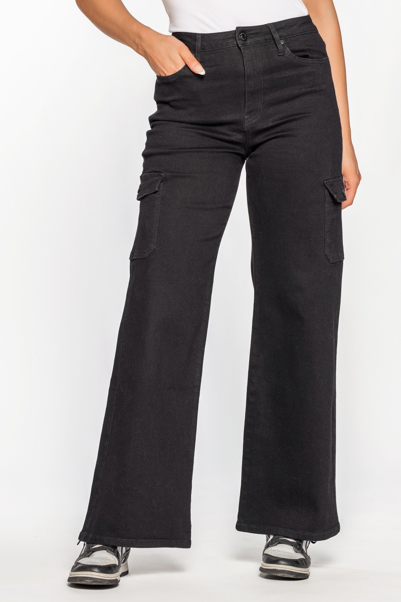 YMI Black Cargo Jean