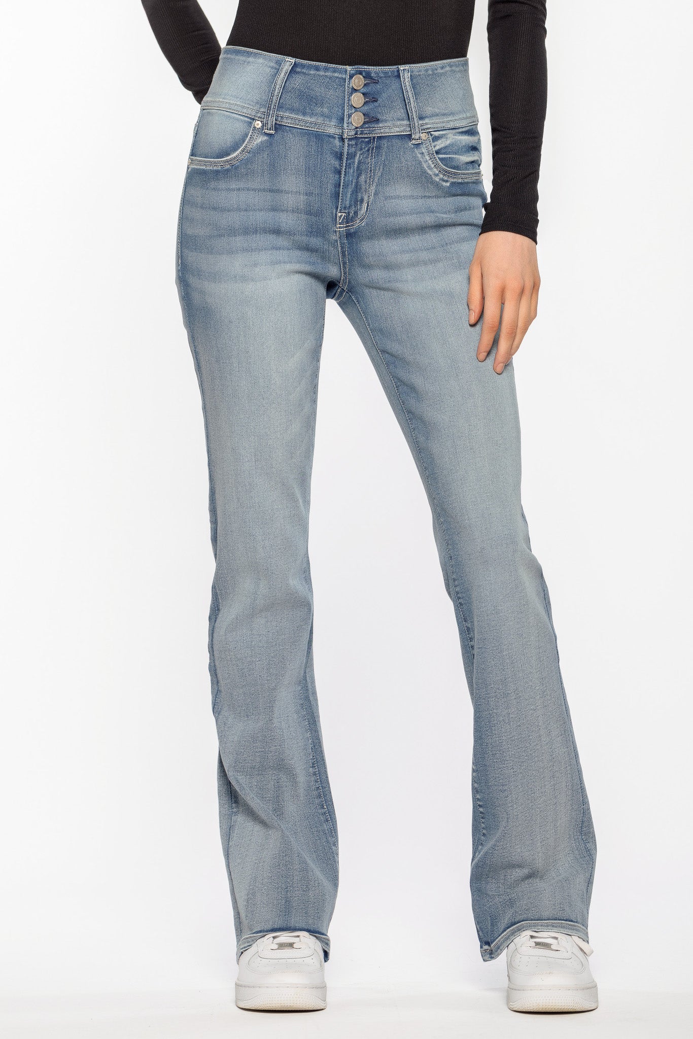 WallFlower Mel Wash Sassy High-Rise Bootcut Jean