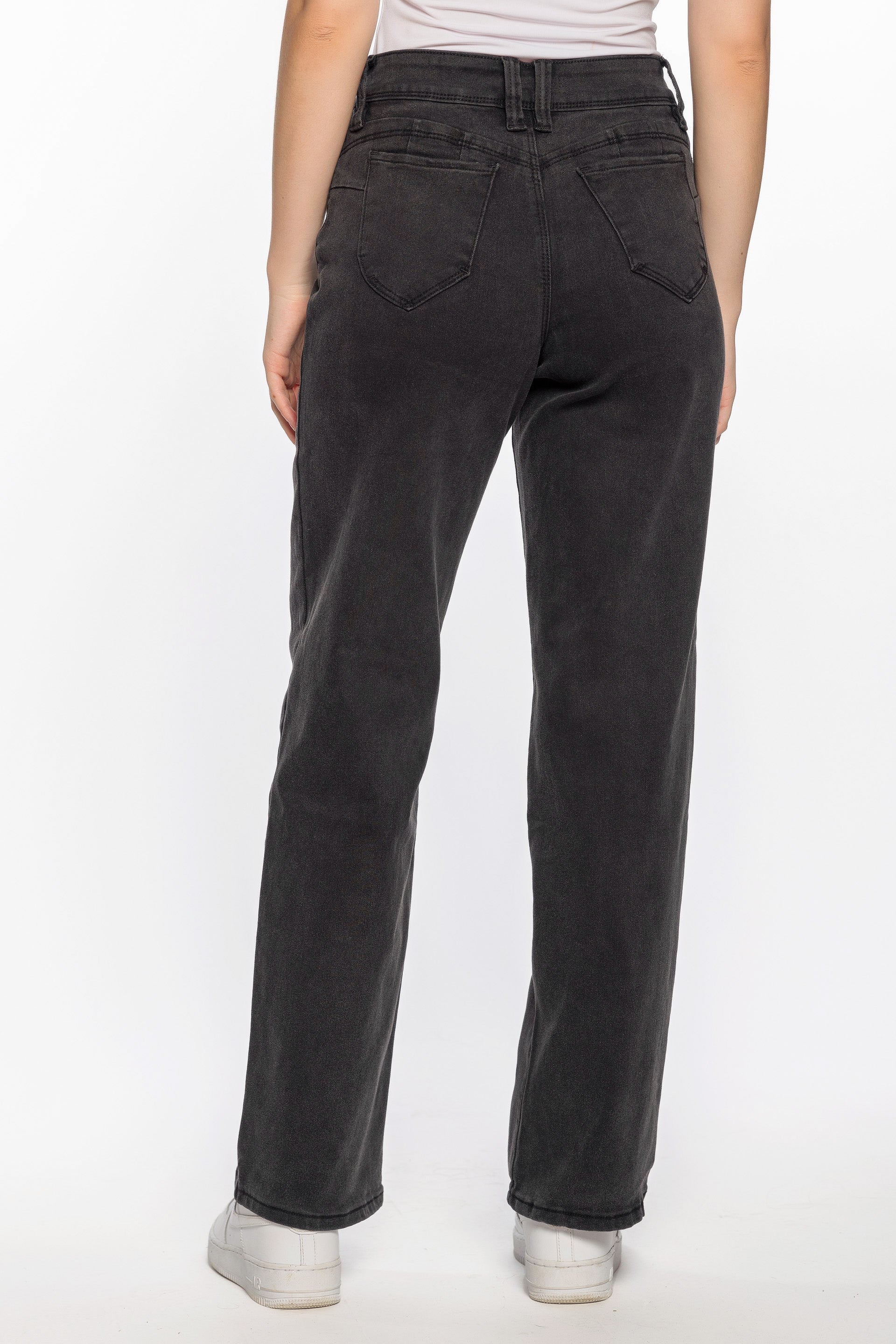 YMI Wannabettabutt Black High Rise Straight Leg Jean