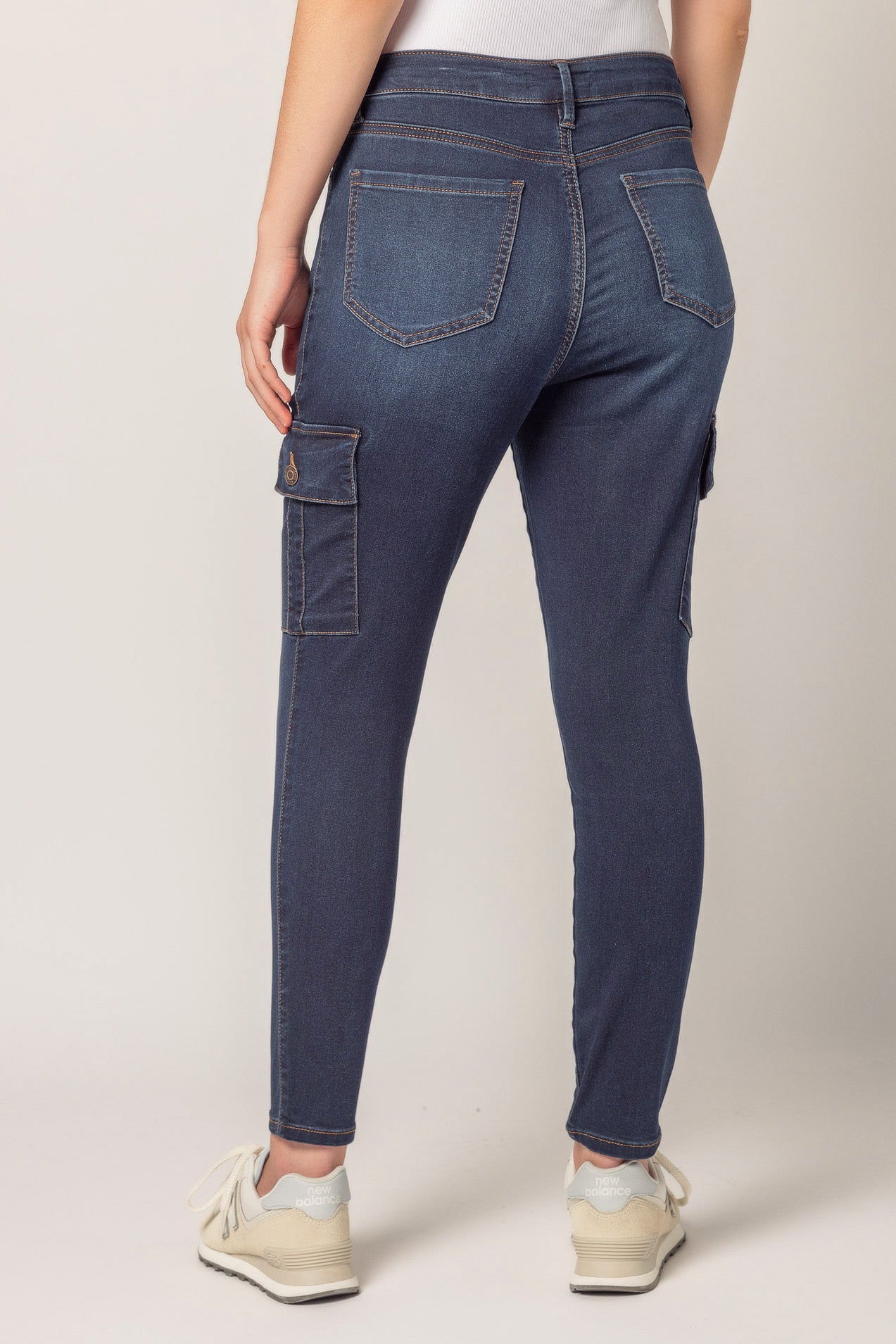 YMI Cargo Hyperdenim Délavé Foncé