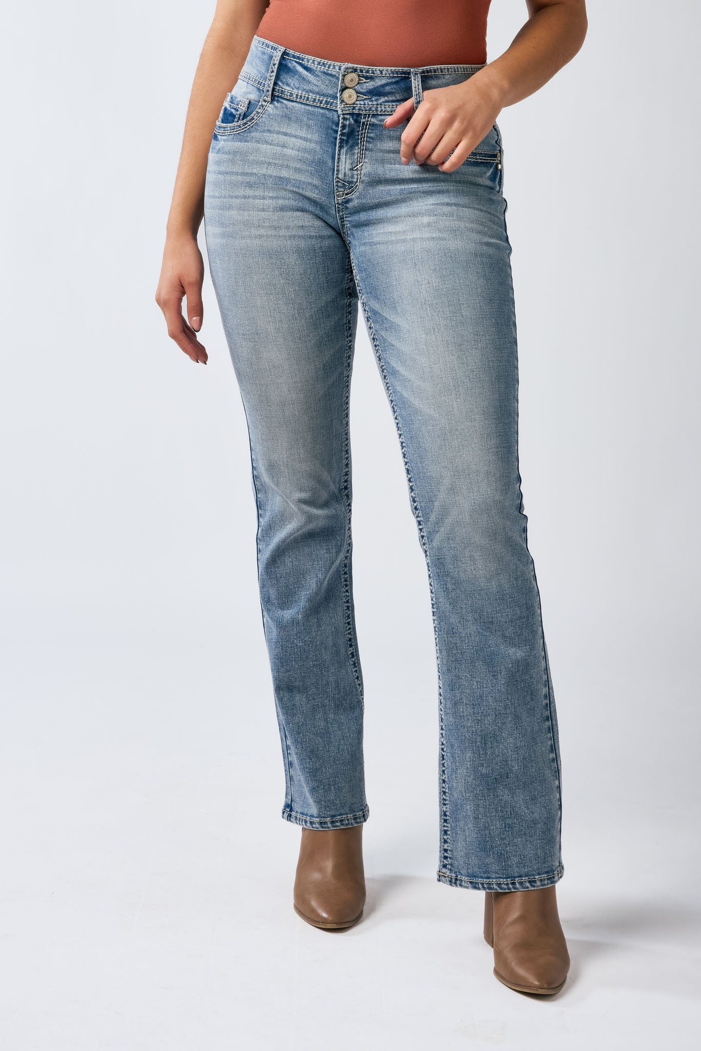 WallFlower InstaStretch Grace Wash Luscious Curvy Bootcut Jean