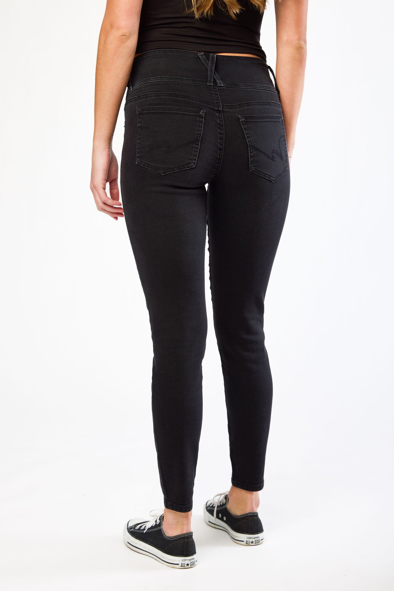 Jean WallFlower Insta-Soft skinny taille haute en fini Une