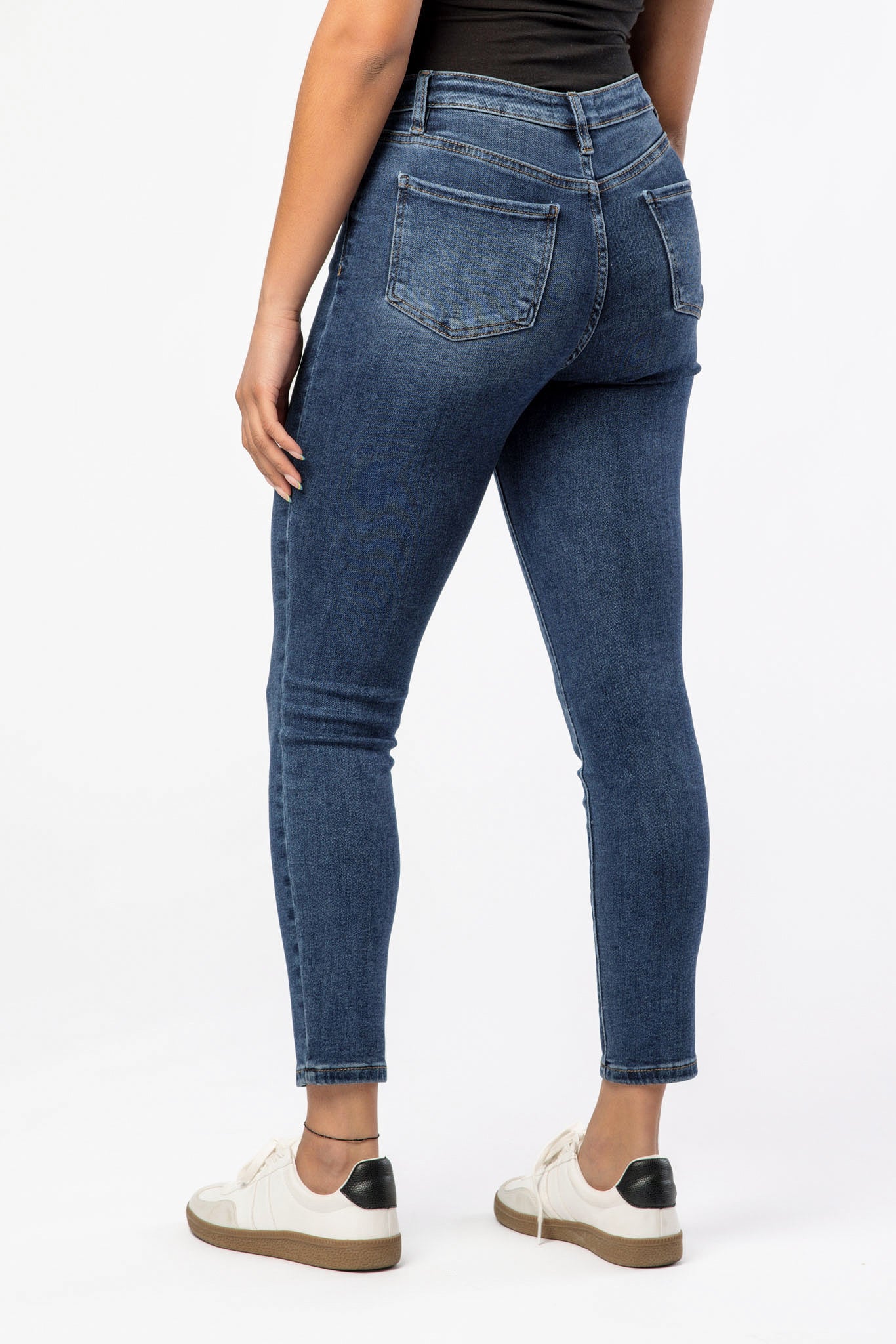 Tattoo Dark Wash High-Rise Skinny Jean