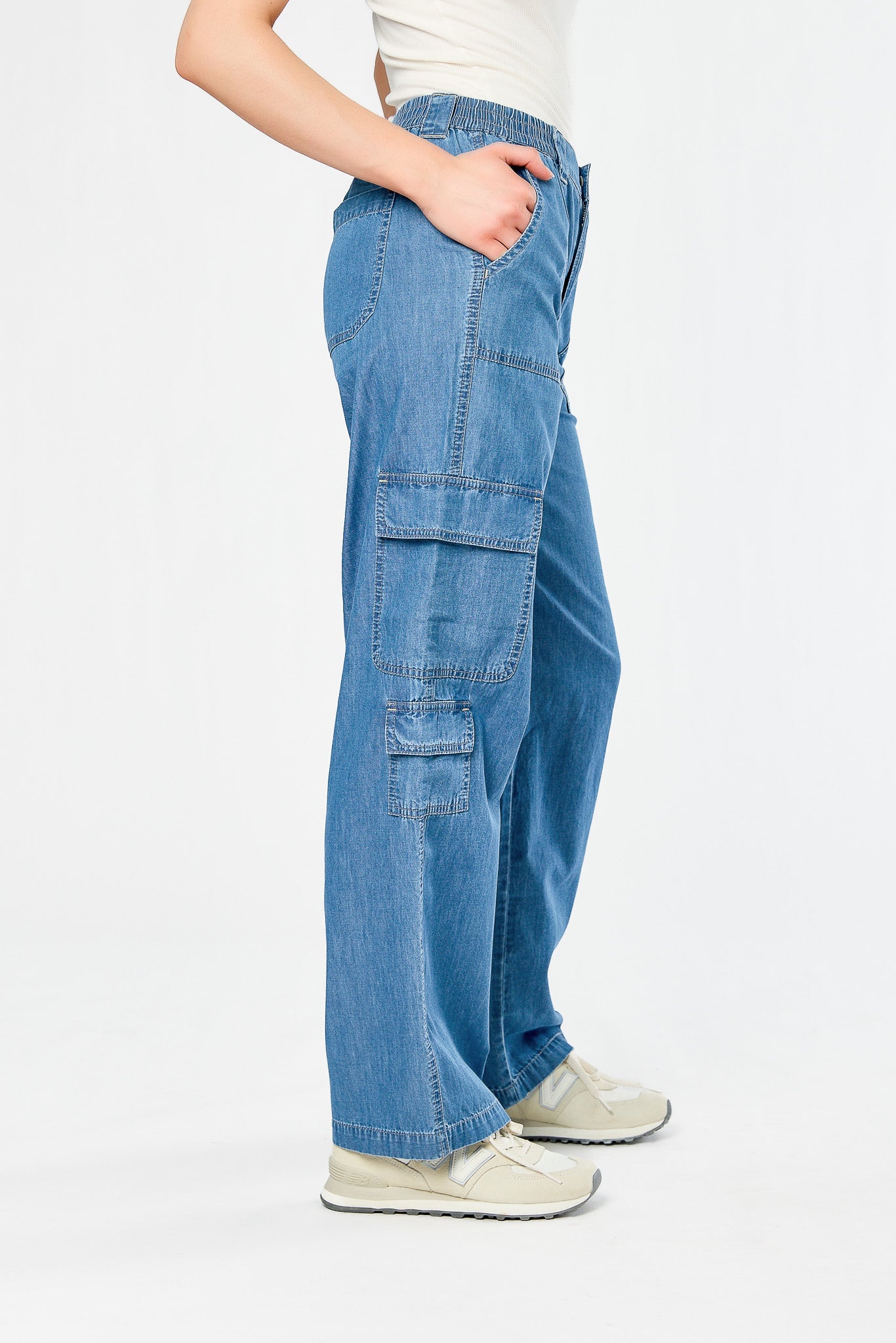 Almost Famous Chambray Cargo Skater Jean – Eclipse