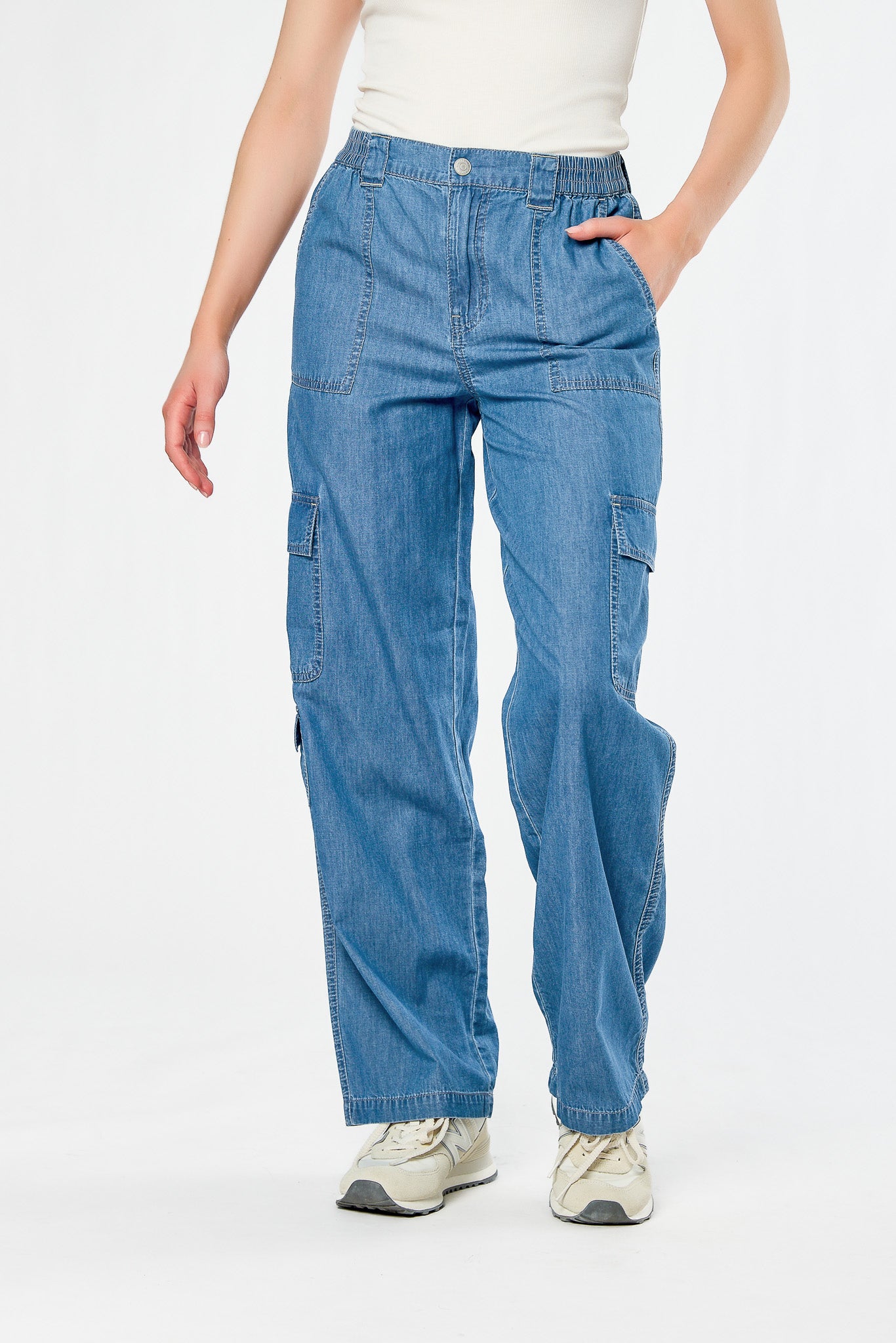 Almost Famous Chambray Cargo Skater Jean – Eclipse