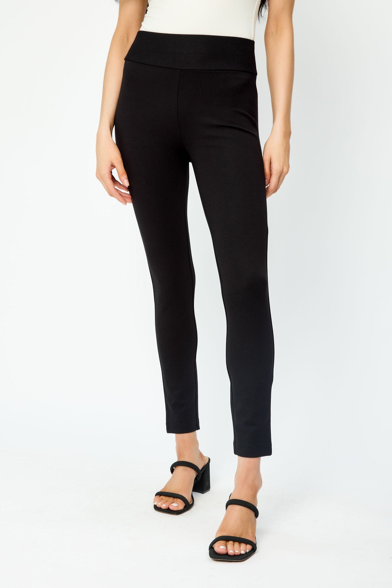 Pantalon écourté Seriously Slimming© avec bande élastique large