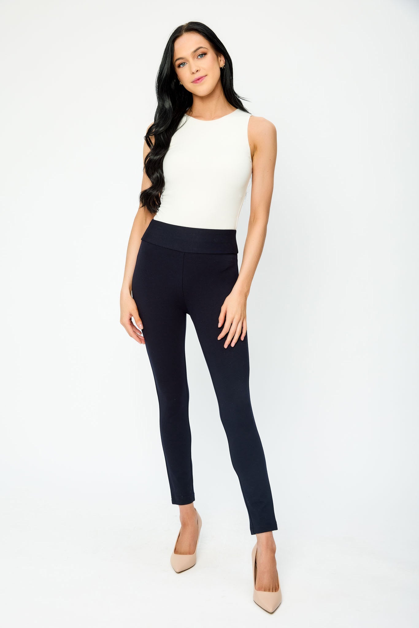 Pantalon écourté Seriously Slimming© avec bande élastique large