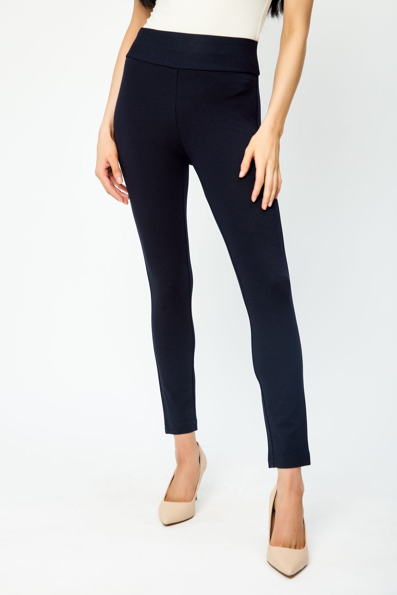 Pantalon écourté Seriously Slimming© avec bande élastique large