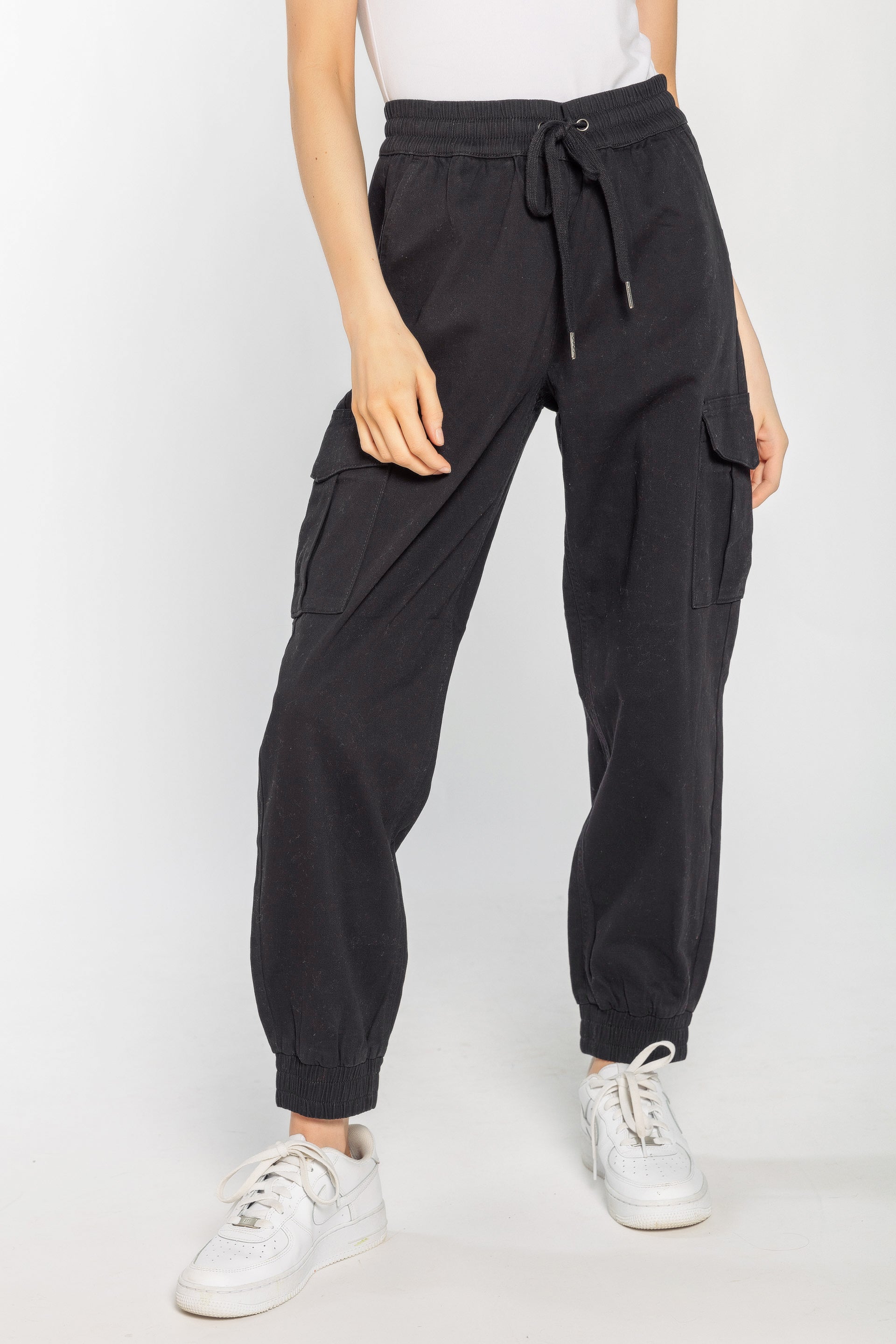 Twill Jogger with Cargo Pockets