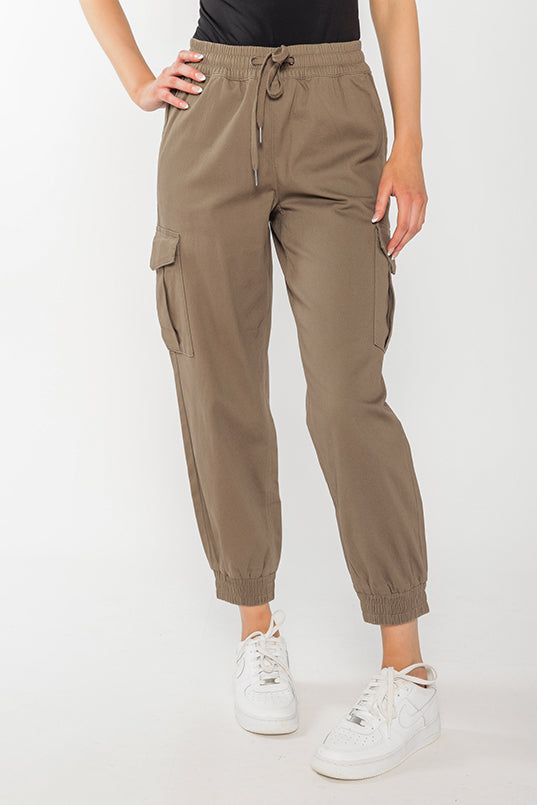 Twill Jogger with Cargo Pockets