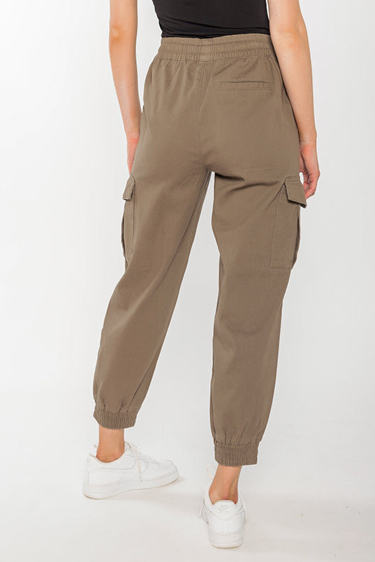 Twill Jogger with Cargo Pockets