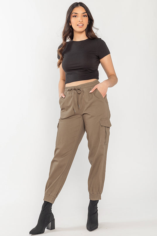 Twill Jogger with Cargo Pockets