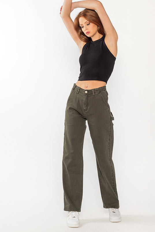 Heavy Twill Straight Leg Painter Pant