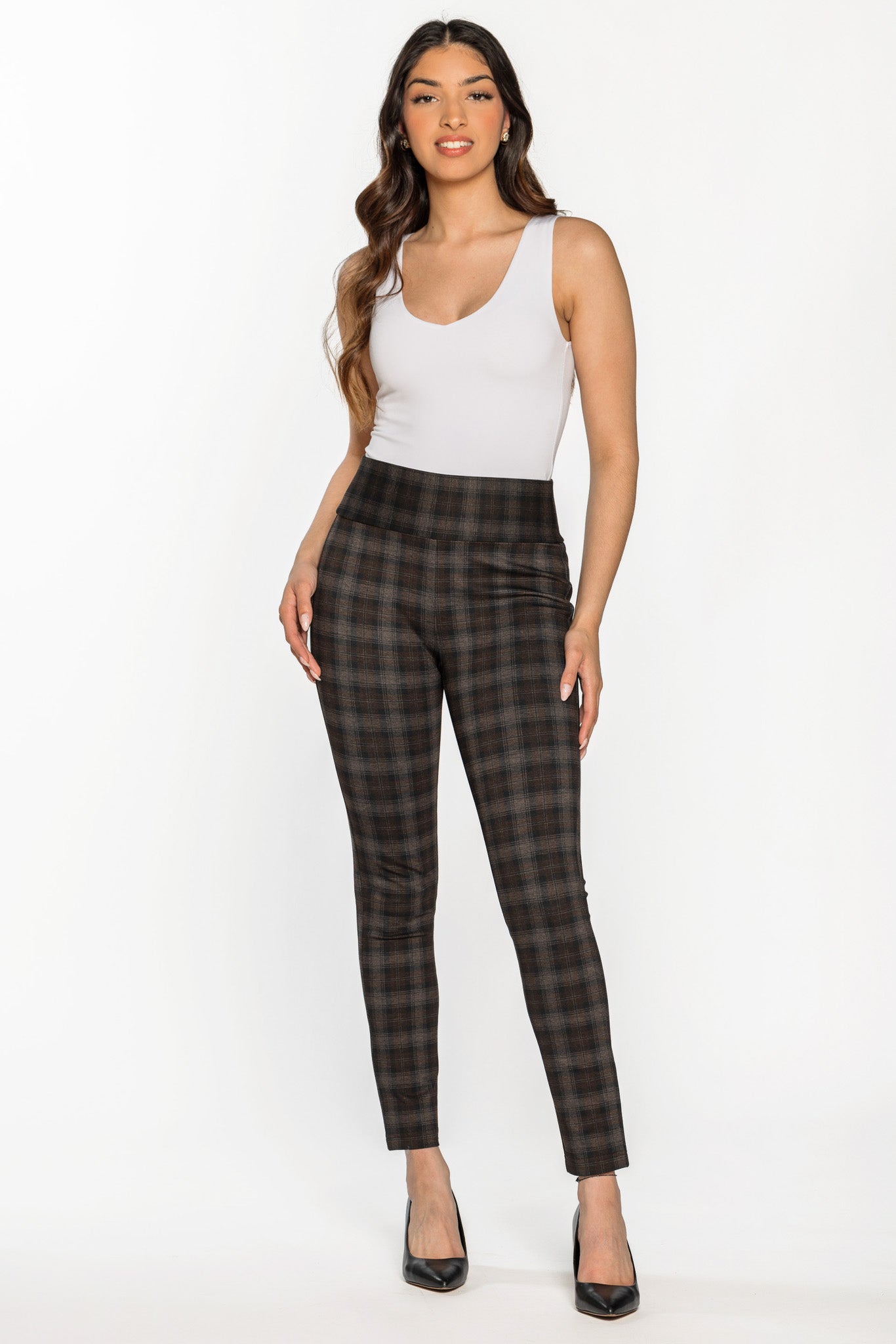 Plaid pants hot sale with bow