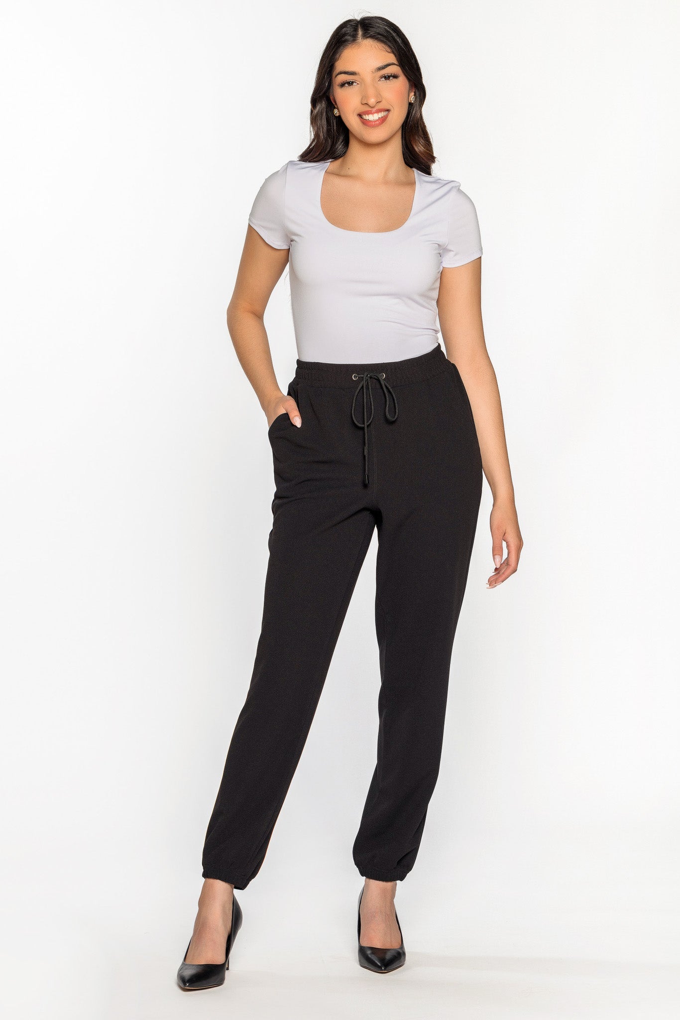 Jogger tricot crêpe