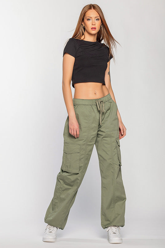 YMI Poplin Cargo Pant