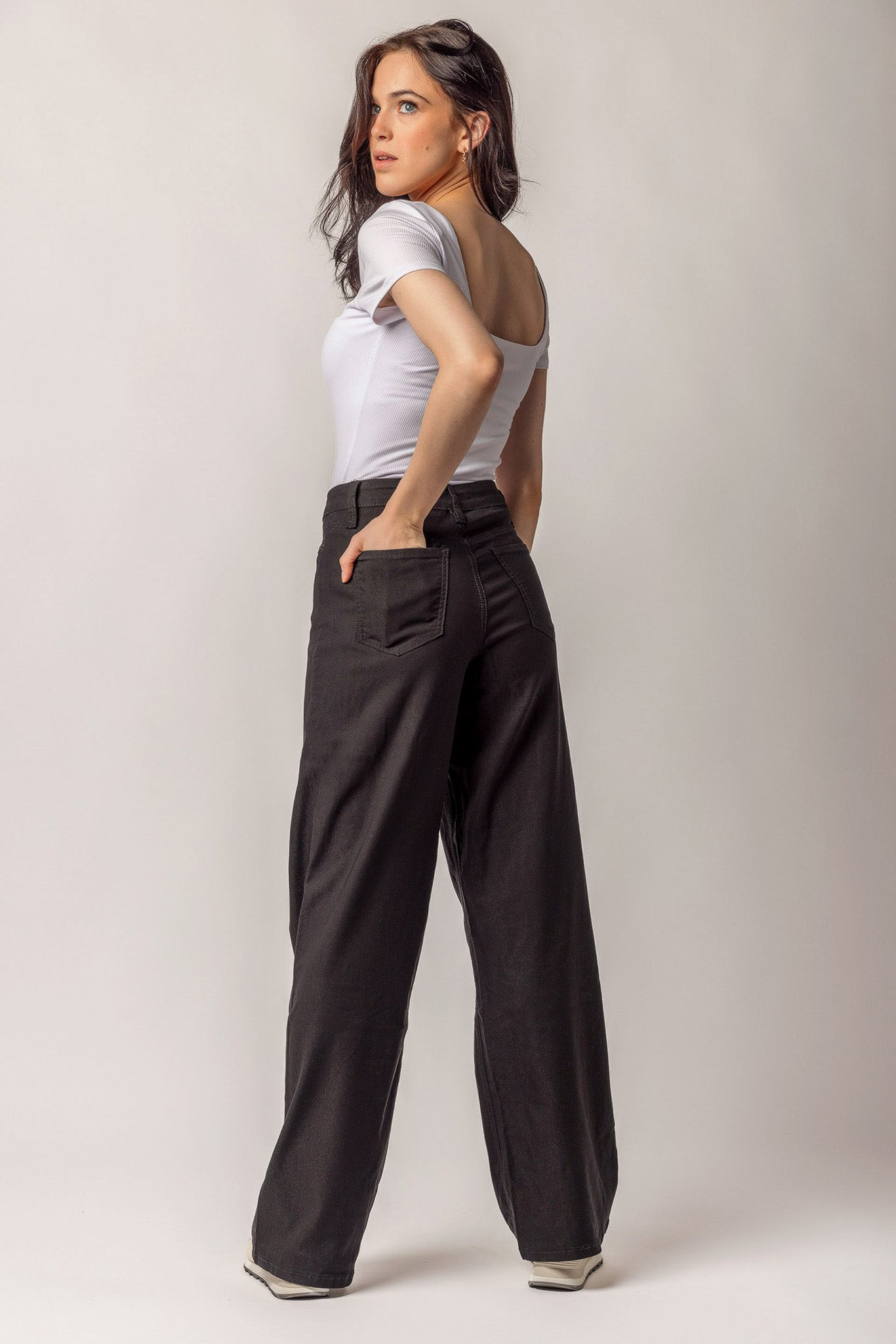 YMI Hyperstretch High Rise Wide Leg Pants