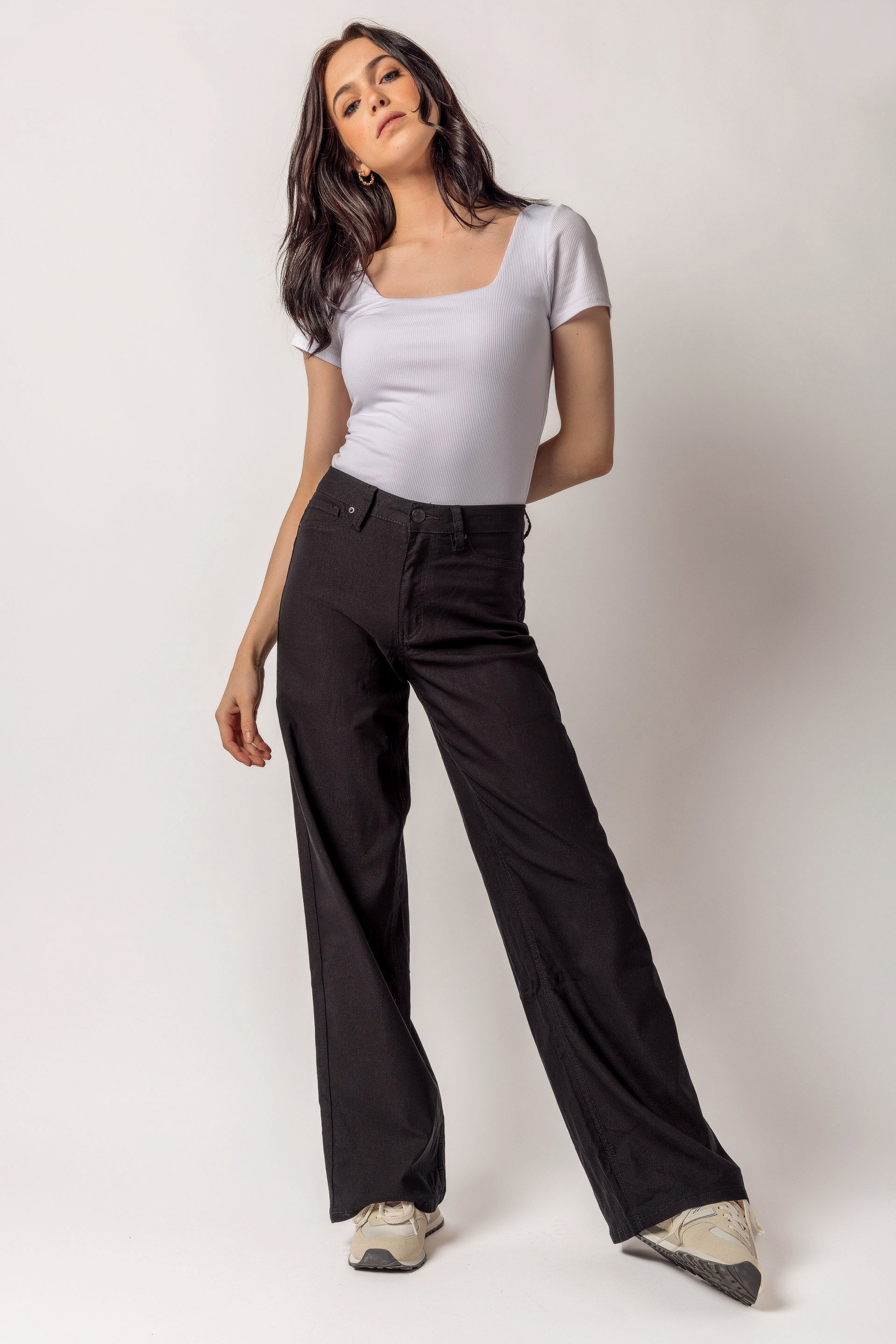 YMI Hyperstretch High Rise Wide Leg Pants