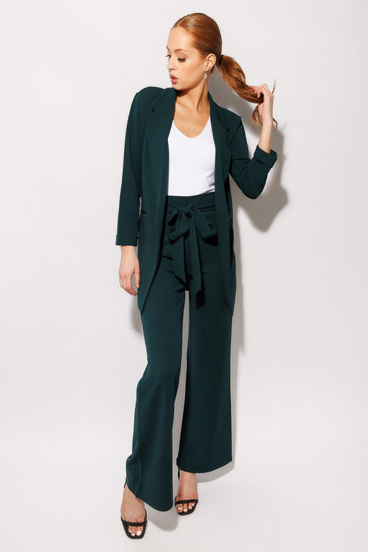 Pantalon scuba crêpe avec ceinture