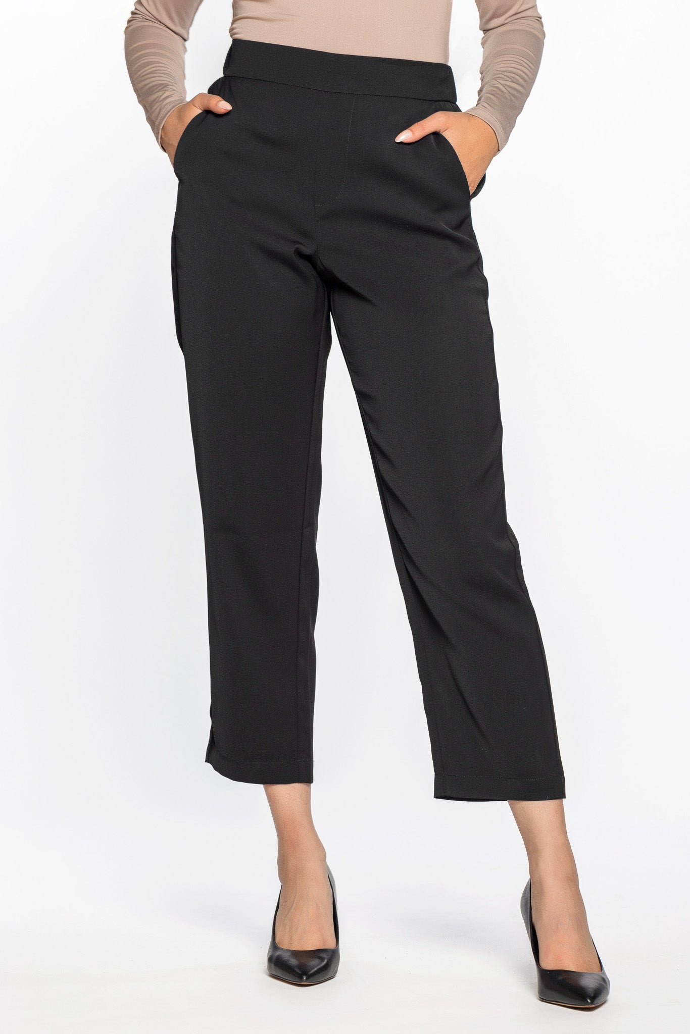 Pantalon doux jambe fuselée