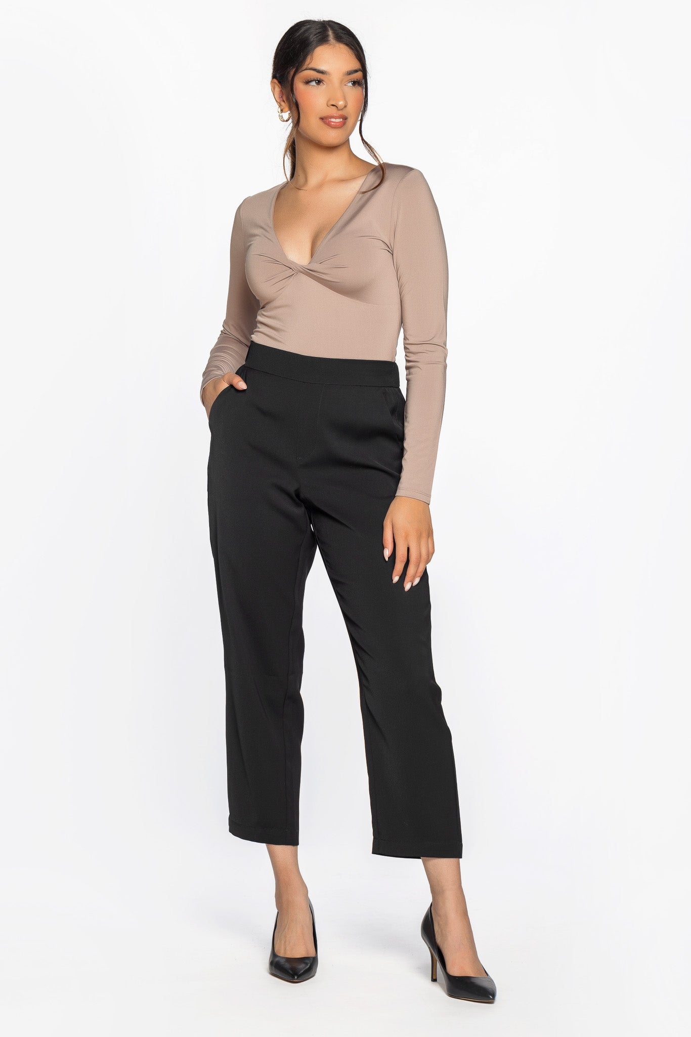Pantalon doux jambe fuselée