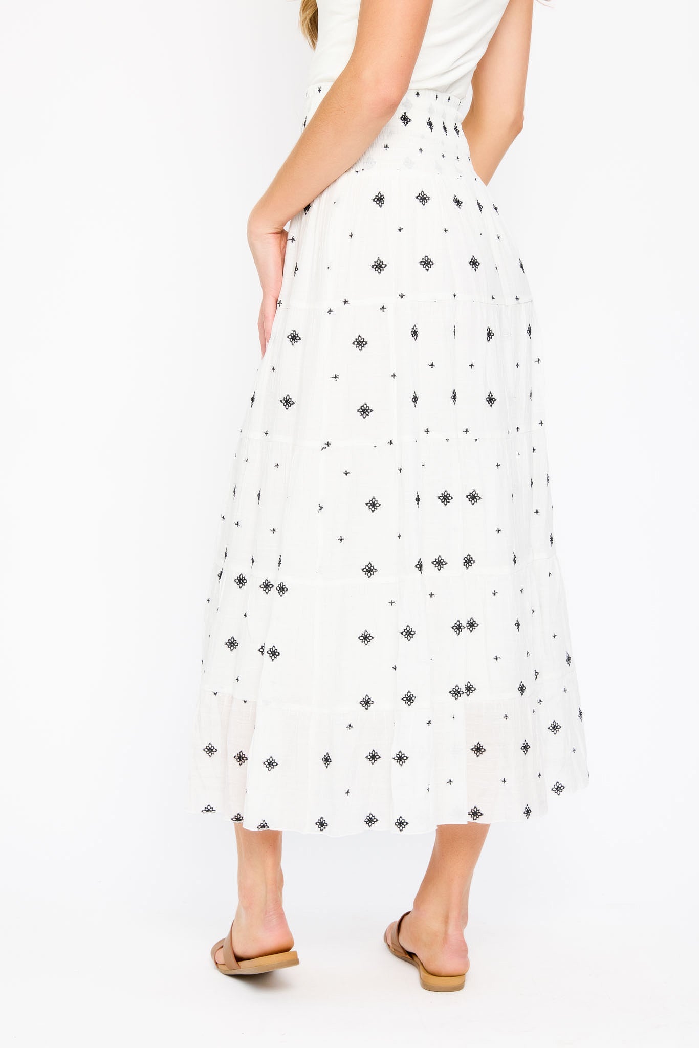 Embroidered Maxi Skirt