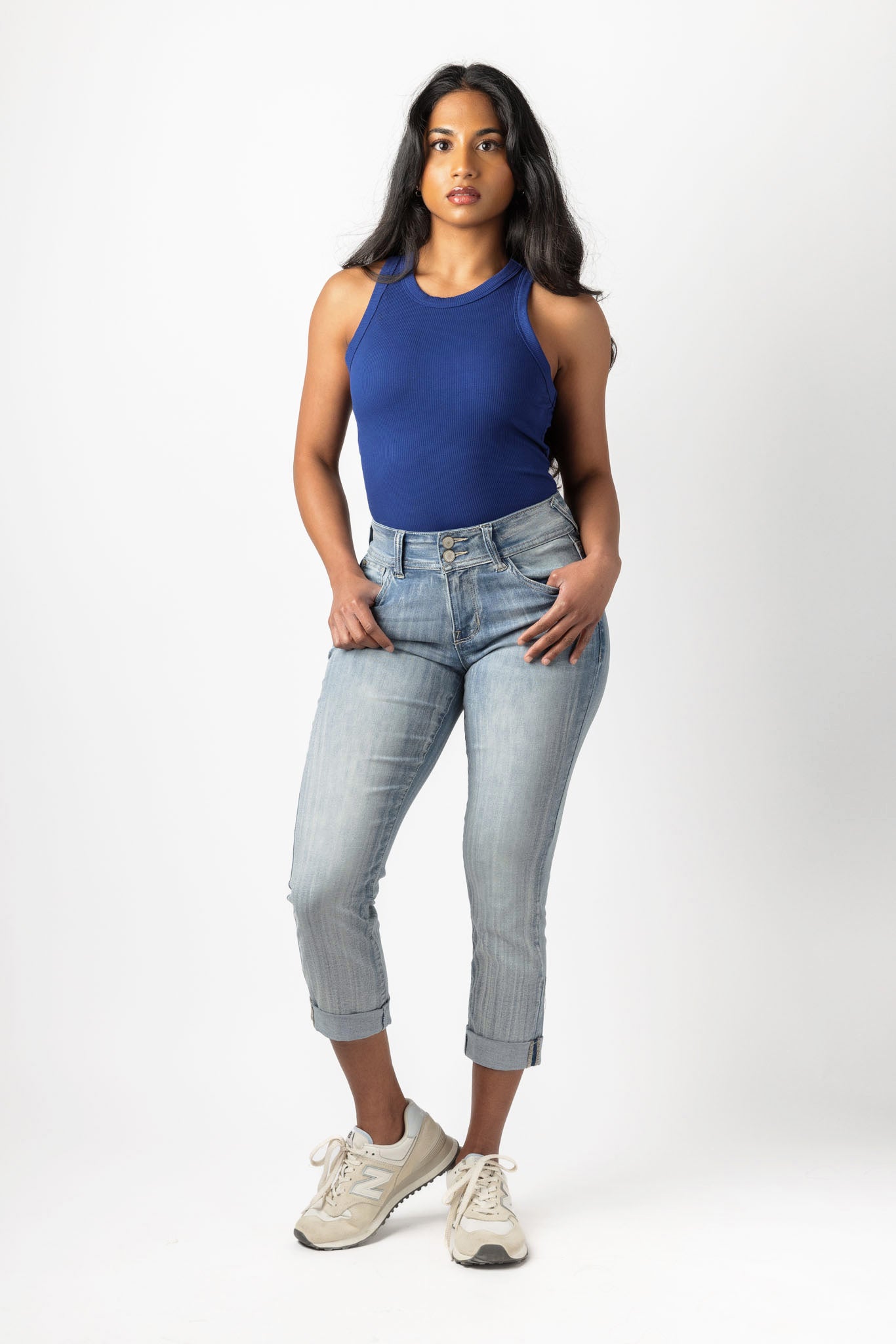 WallFlower Insta-Soft Vienna Wash Mid-Rise Cropped Jean