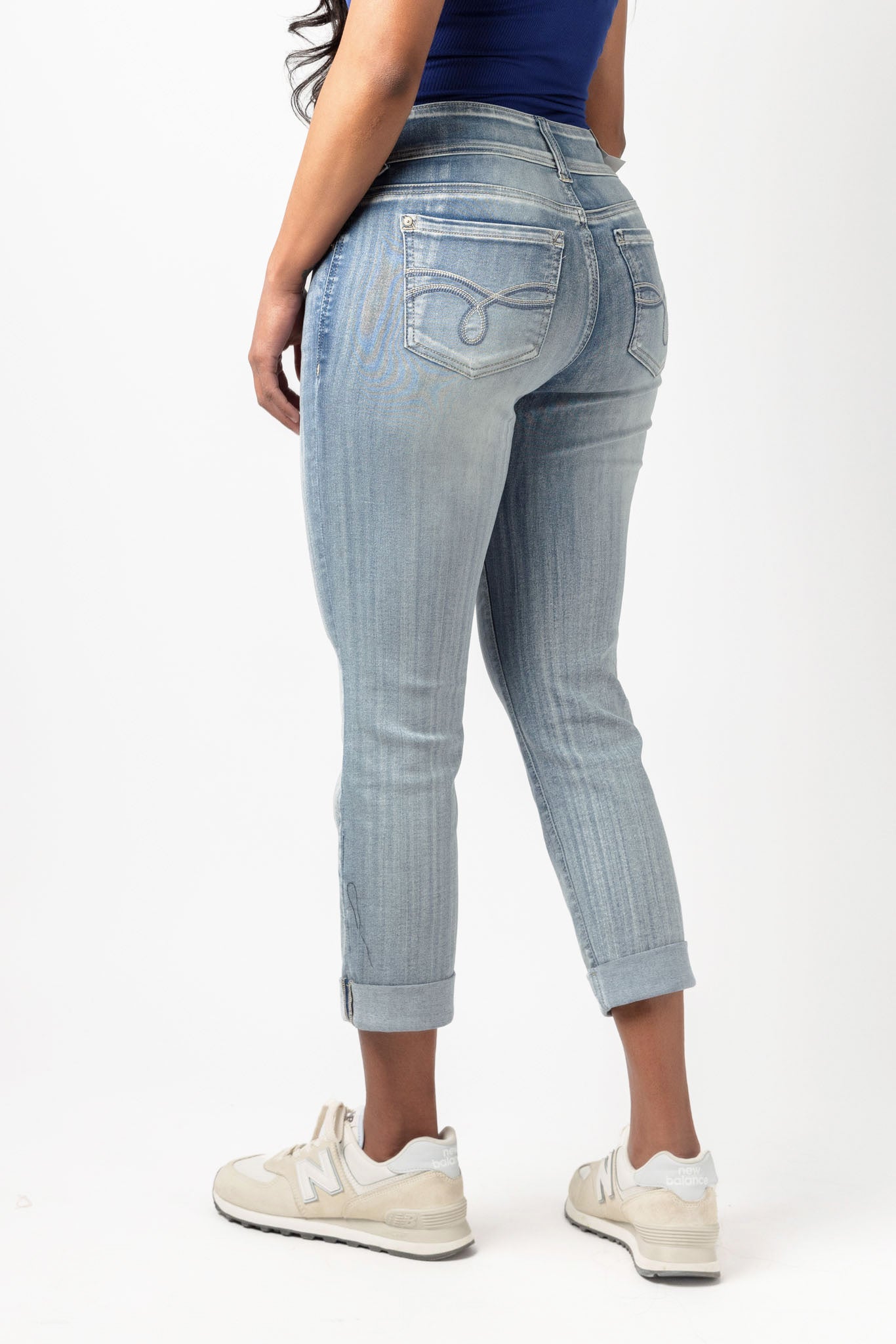 WallFlower Insta-Soft Vienna Wash Mid-Rise Cropped Jean