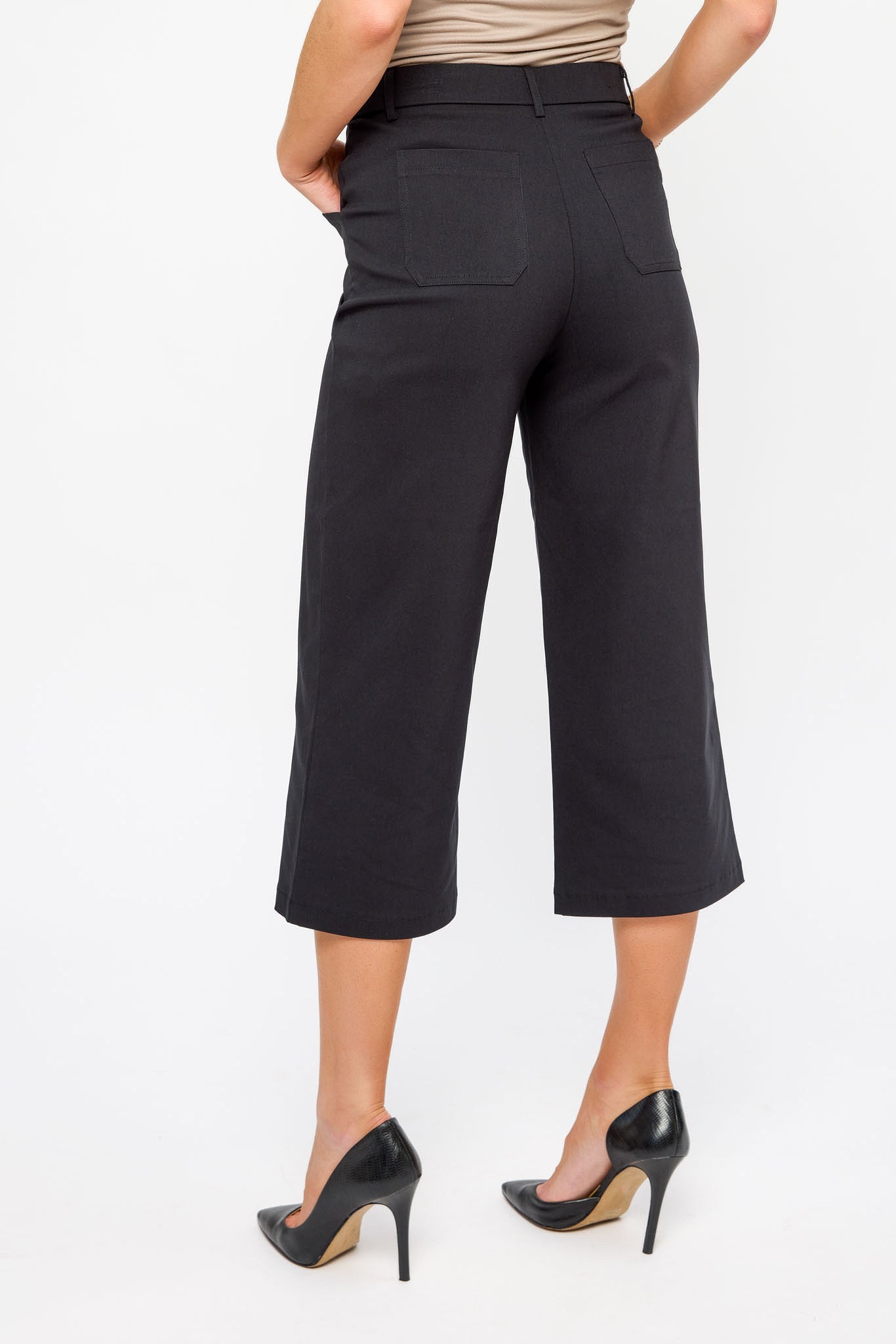 Pull-On High-Rise Culotte
