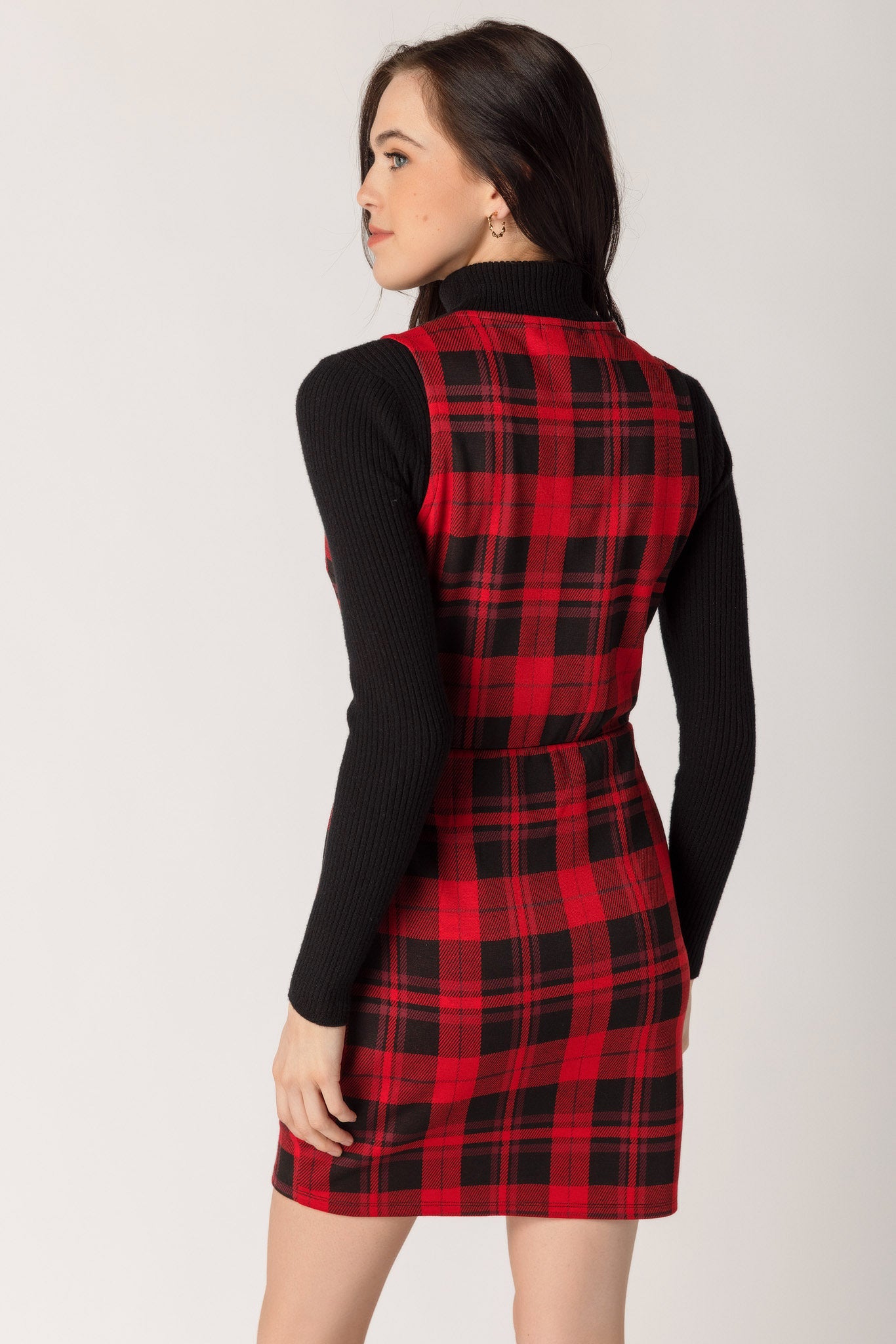 Haddie Plaid Jumper with Zipper