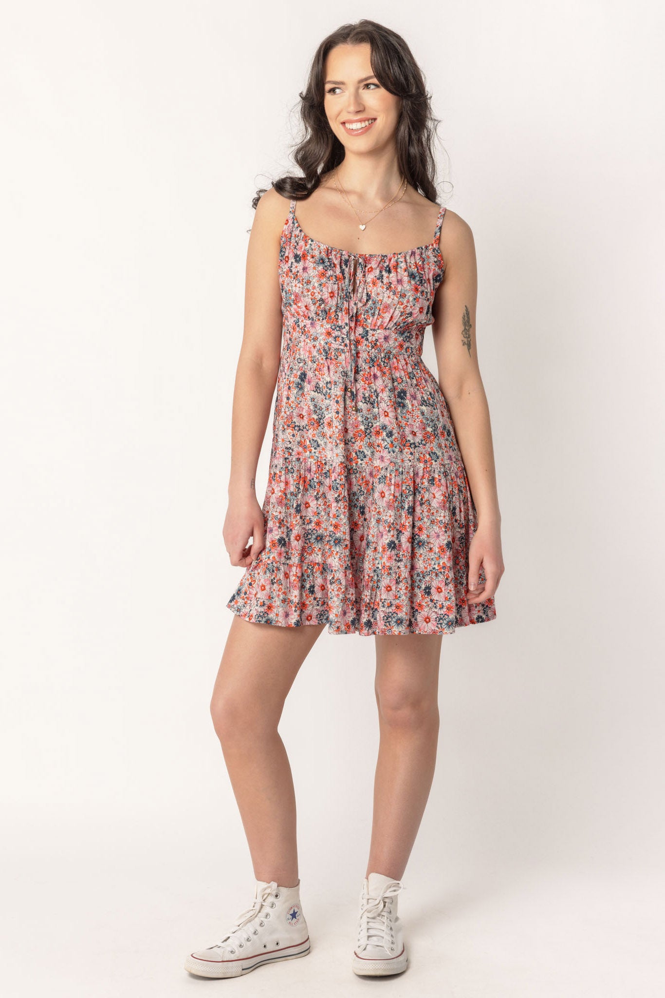 Ditsy Tiered Dress with Emma Bust