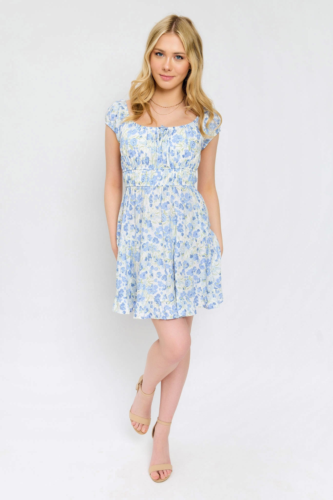 WallFlower Abstract Floral Mini Dress