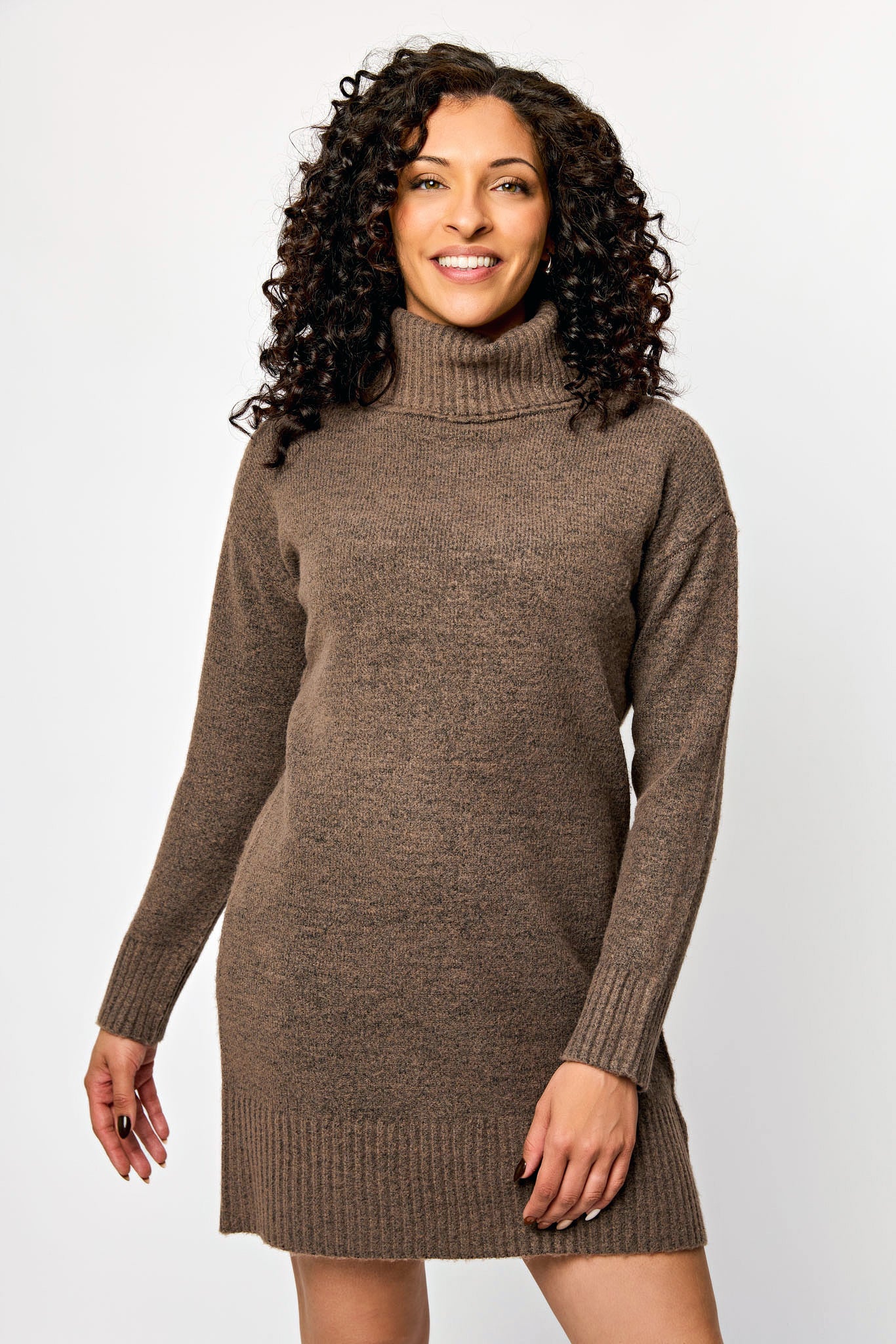 Turtleneck Sweater Dress