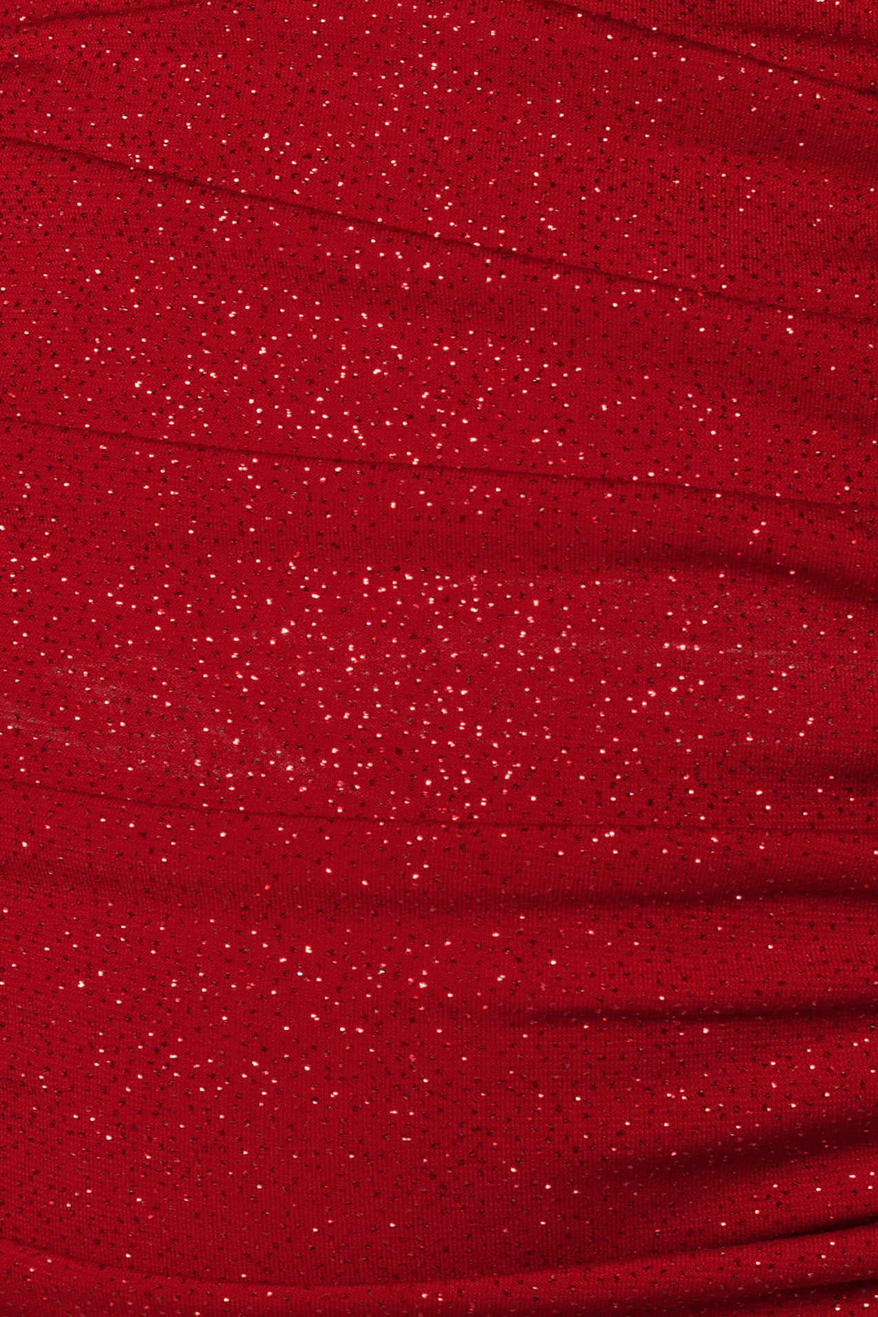 Glitter Spaghetti Strap Ruched Dress with Open Back