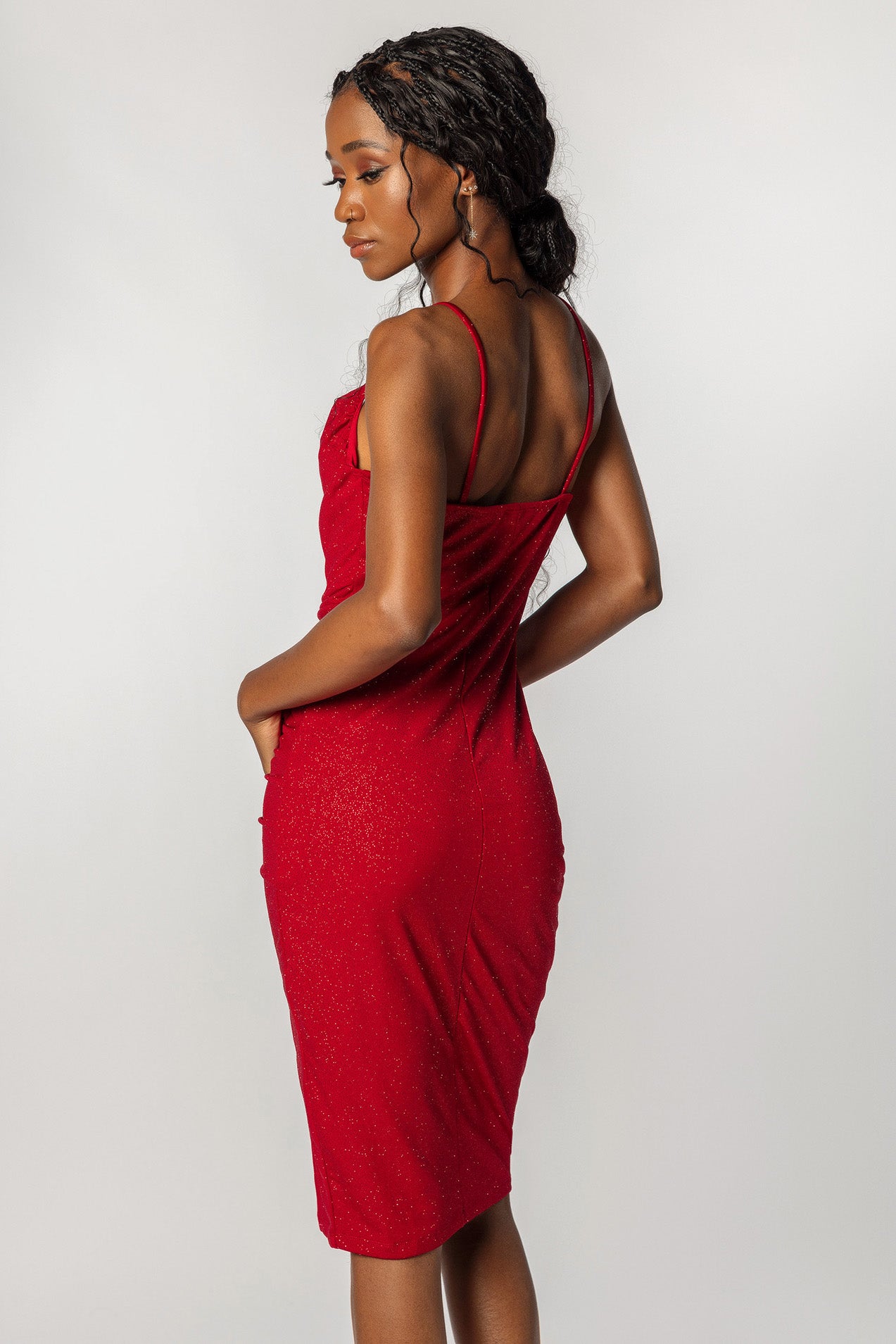 Glitter Midi Dress