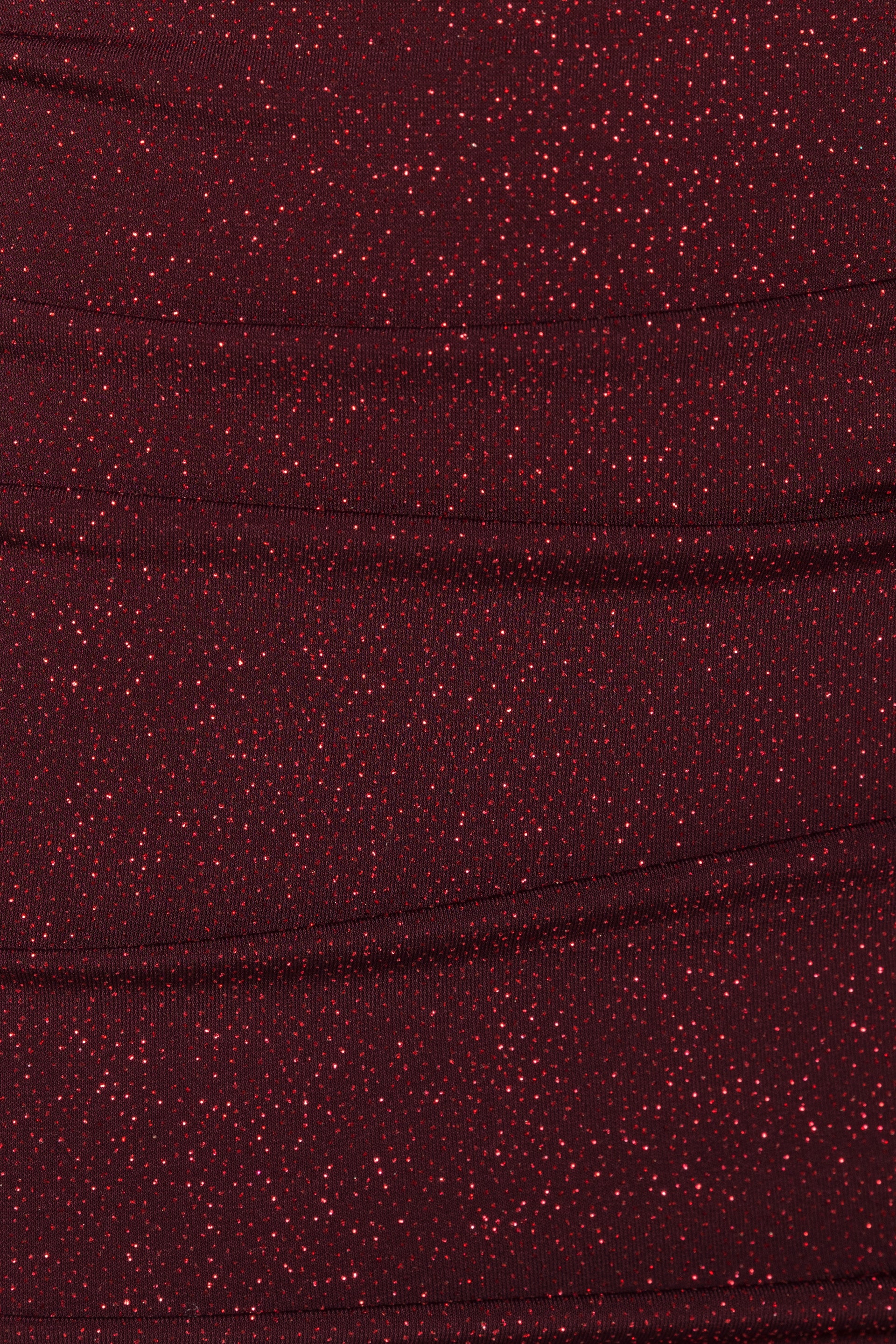 Robe froncée à manches longues et paillettes