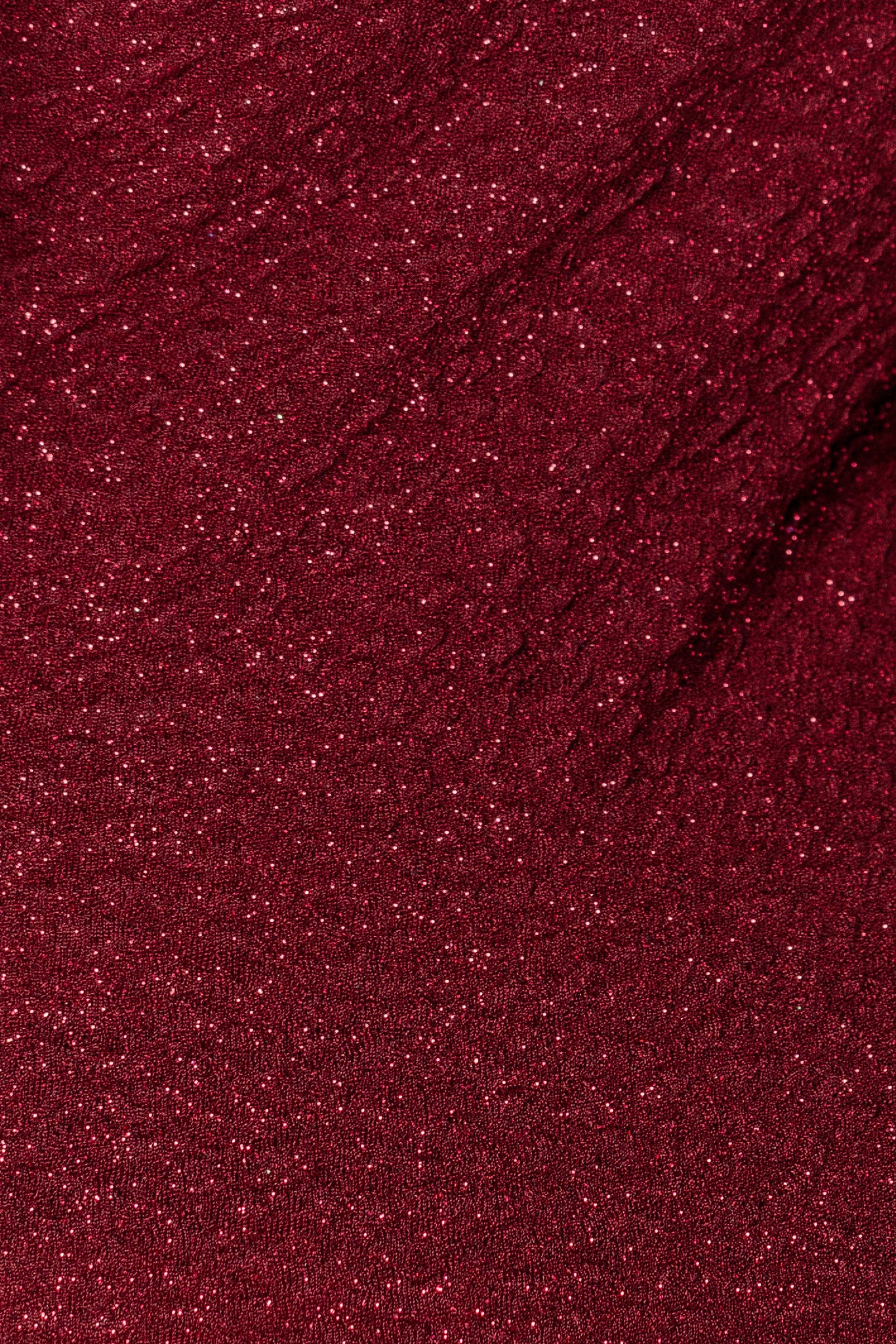 Robe croisée asymétrique à manches longues et paillettes