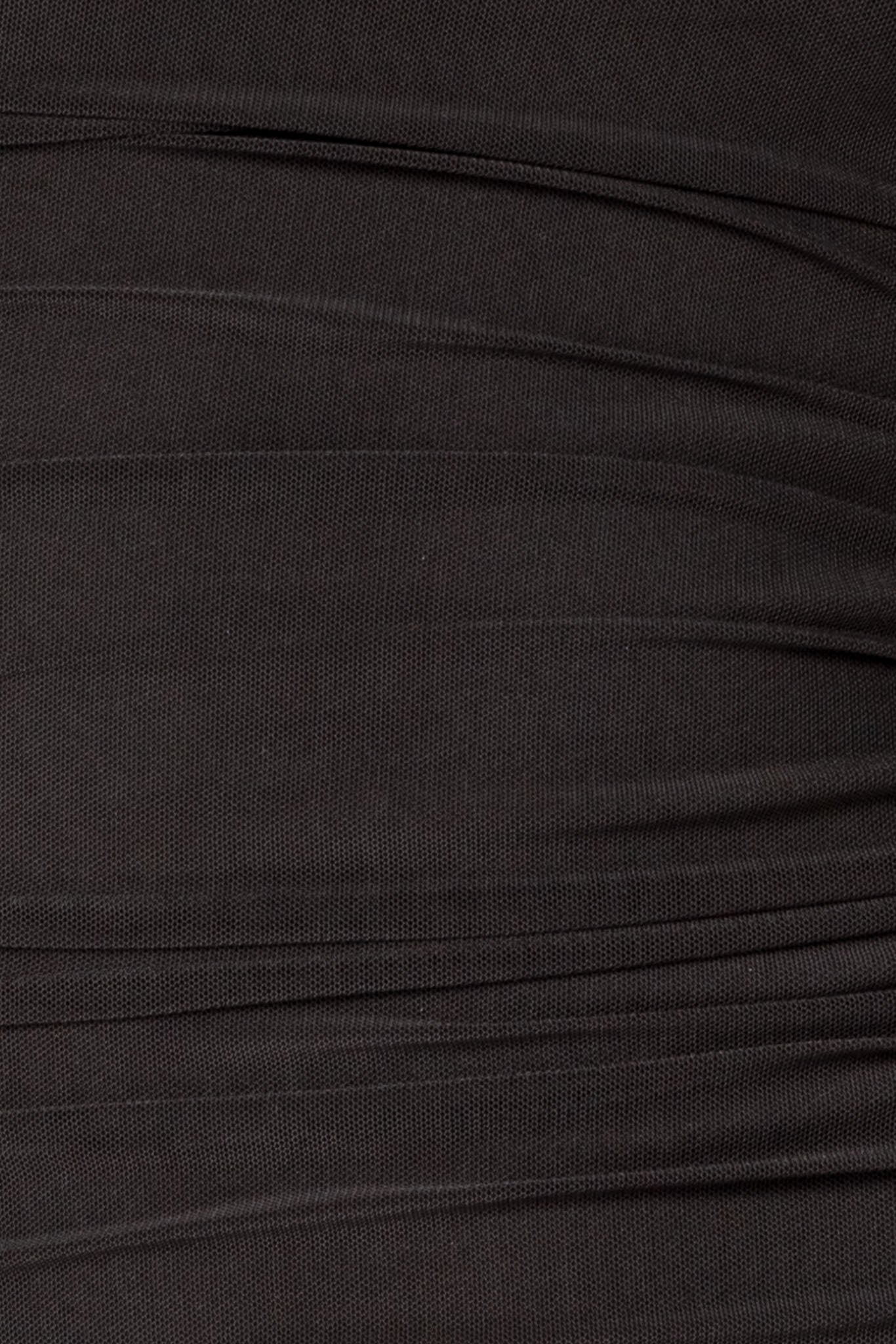 Robe moulante à manches ballon en maille