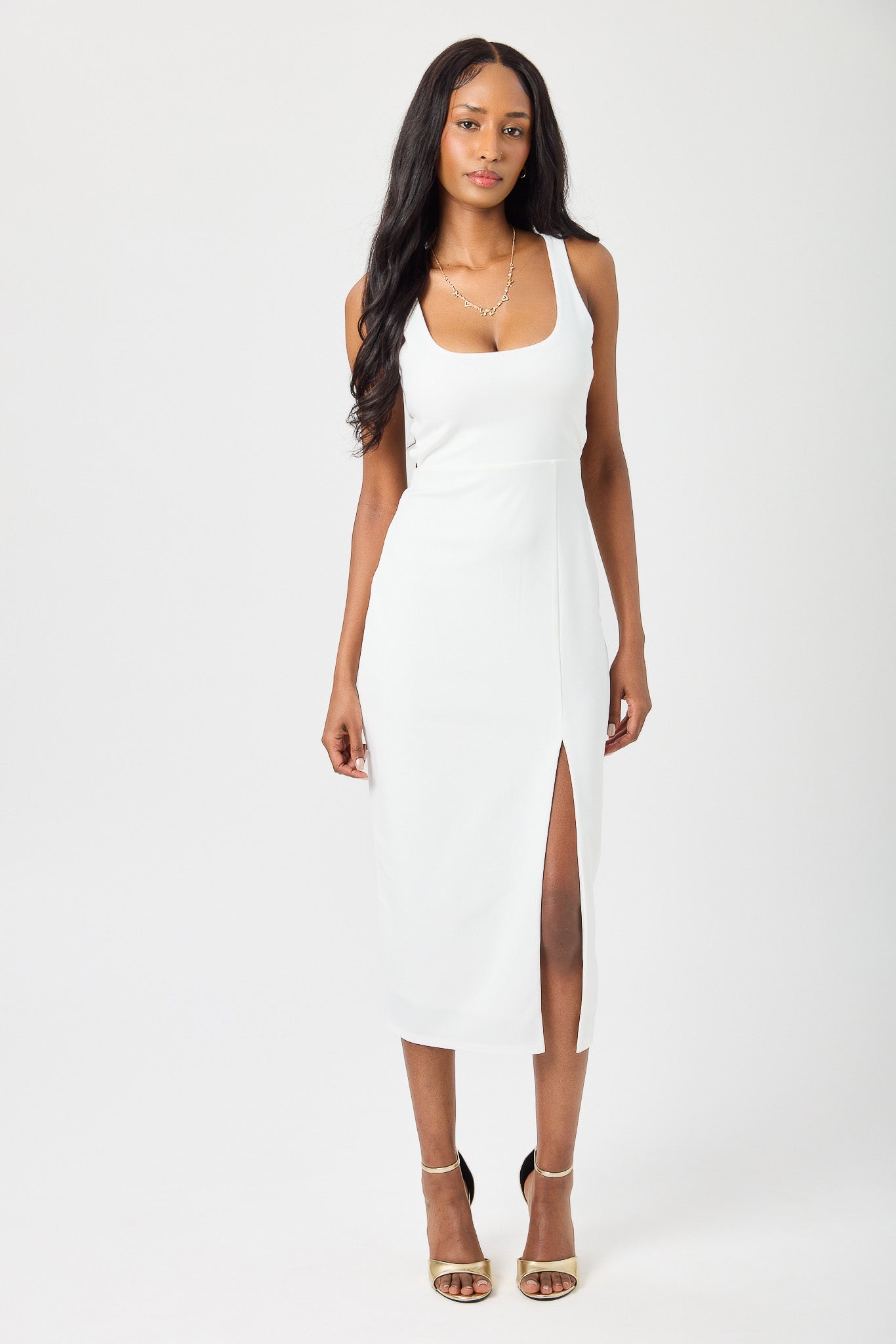 stitch knit dress Varley Women's Sadia Stitch Knit Dress, Small, Birch main image 1
