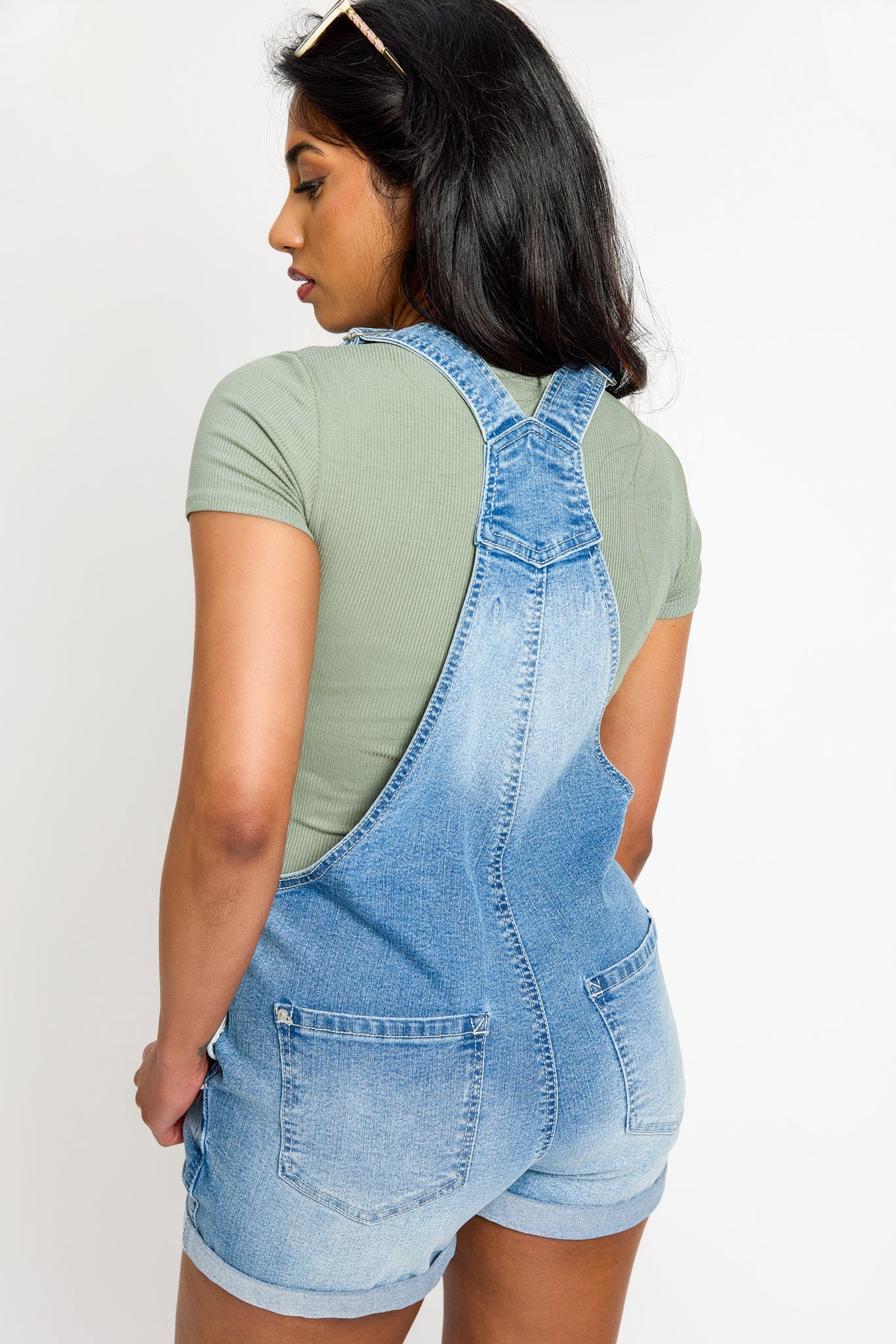WallFlower Audrey Wash Retro High-Rise Shortall