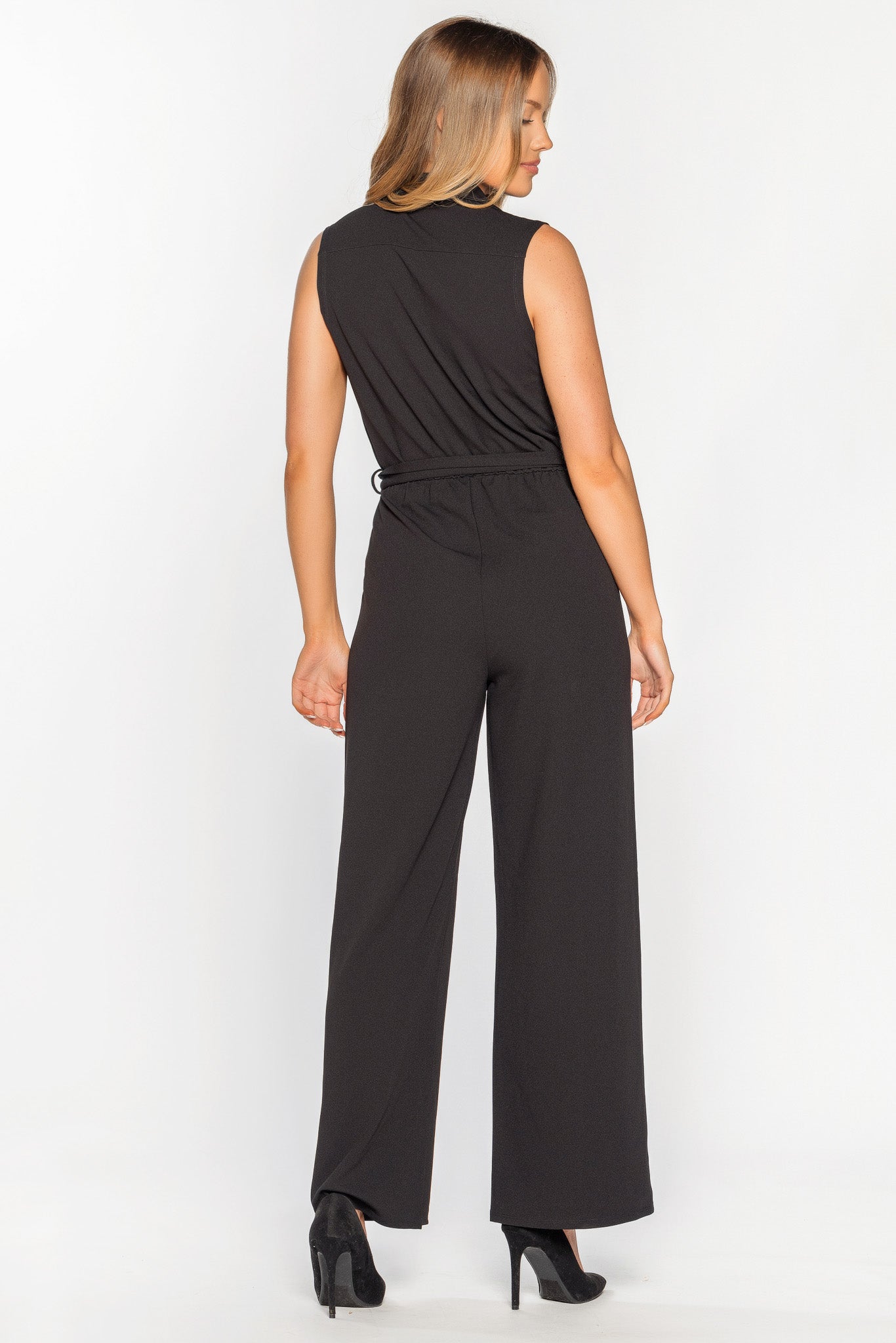 Sleeveless Blazer Jumpsuit