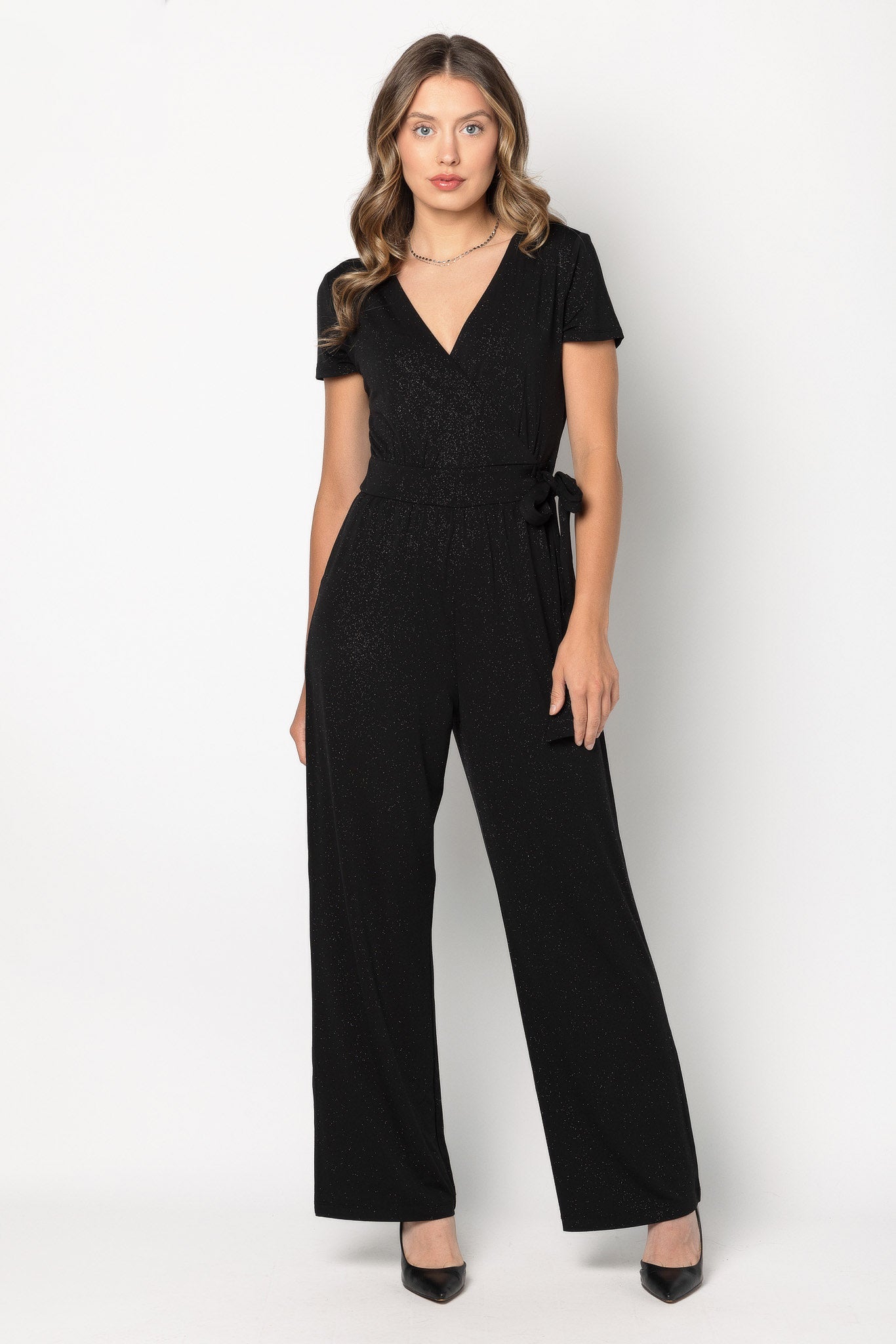 Black cap sleeve jumpsuit online