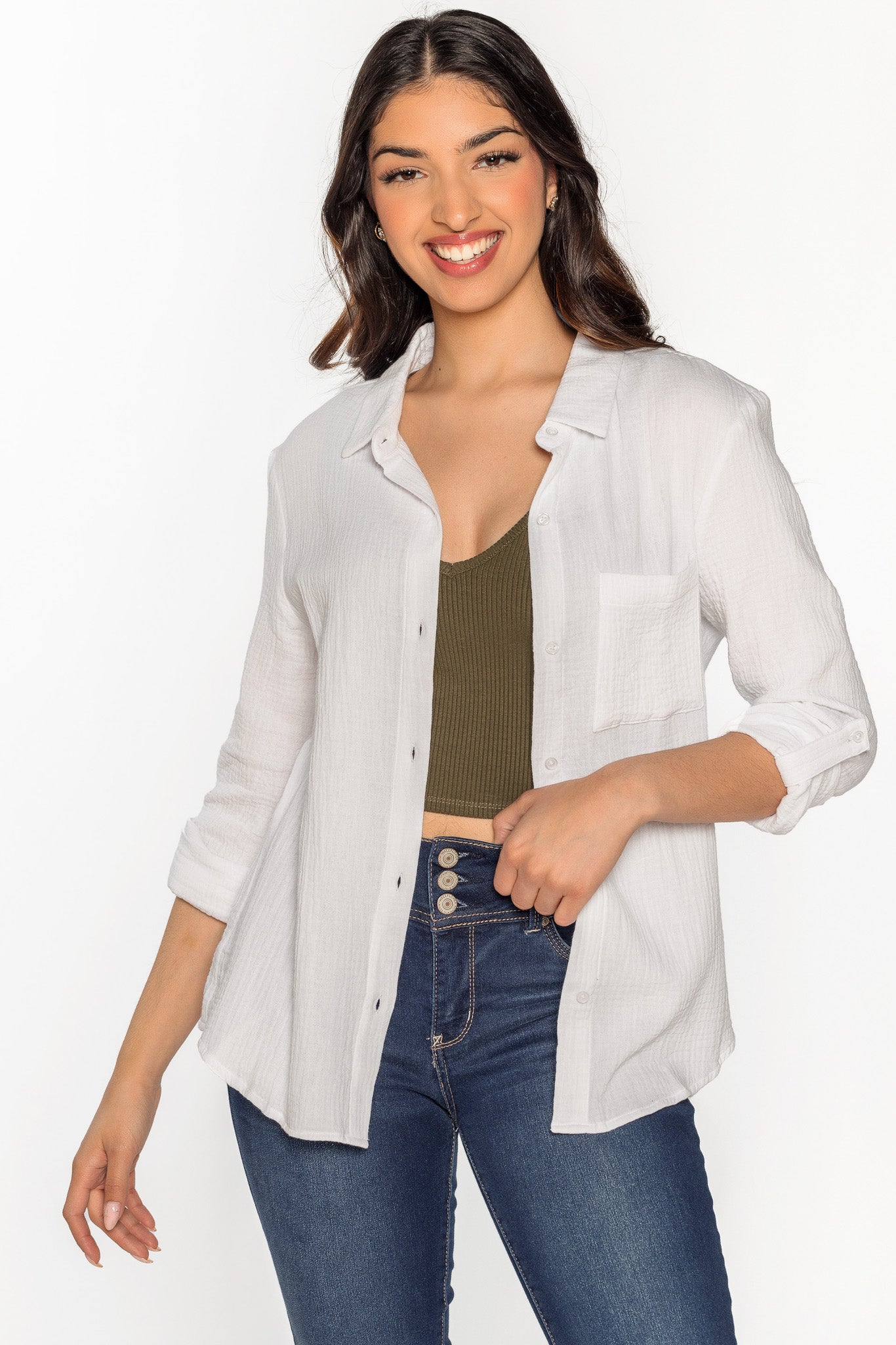 Double Cotton Long Sleeve Shirt