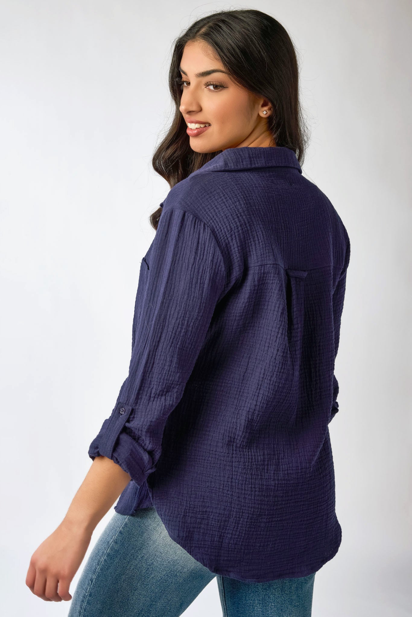 Double Cotton Long Sleeve Shirt