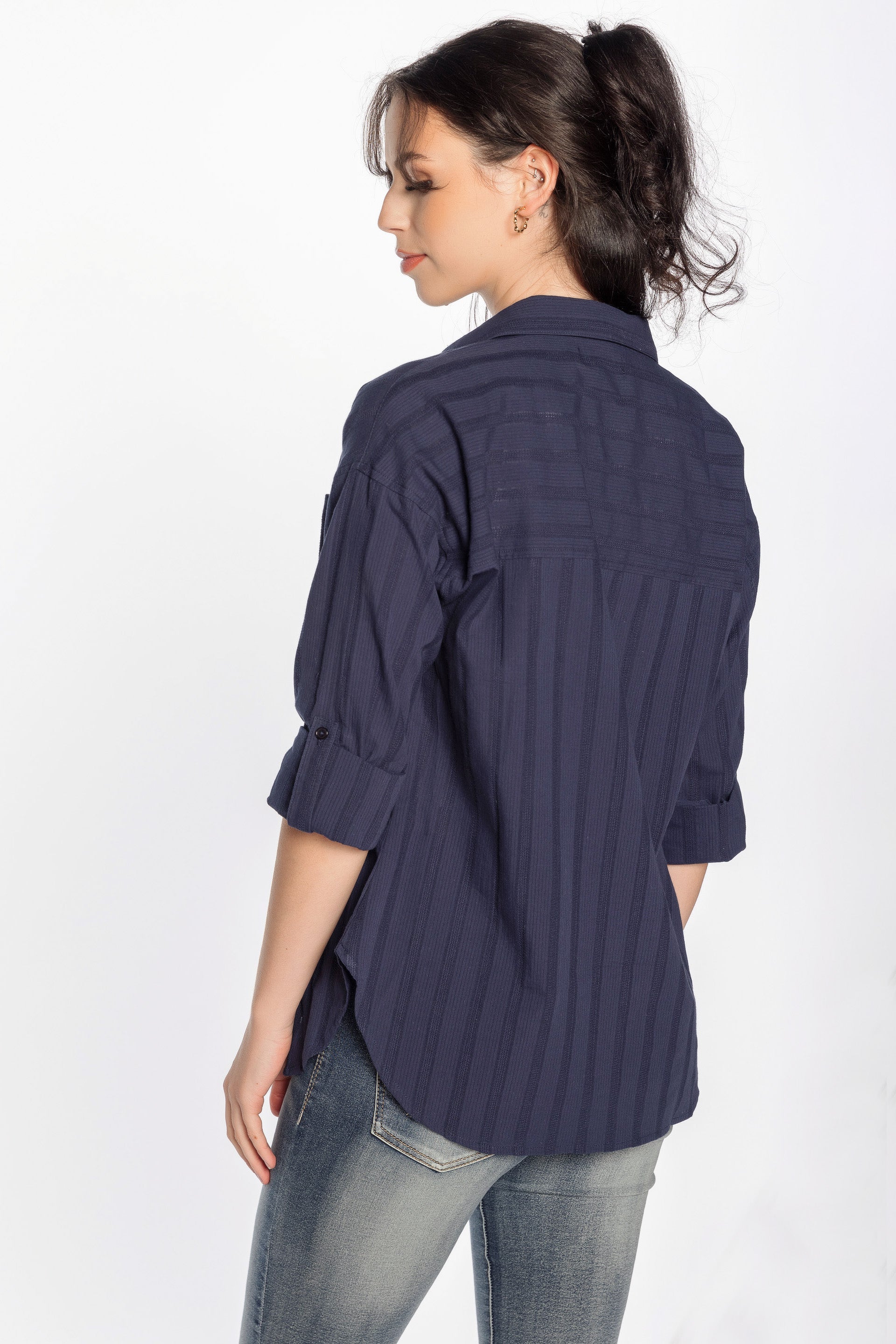 Cotton Dobby Long Sleeve Shirt