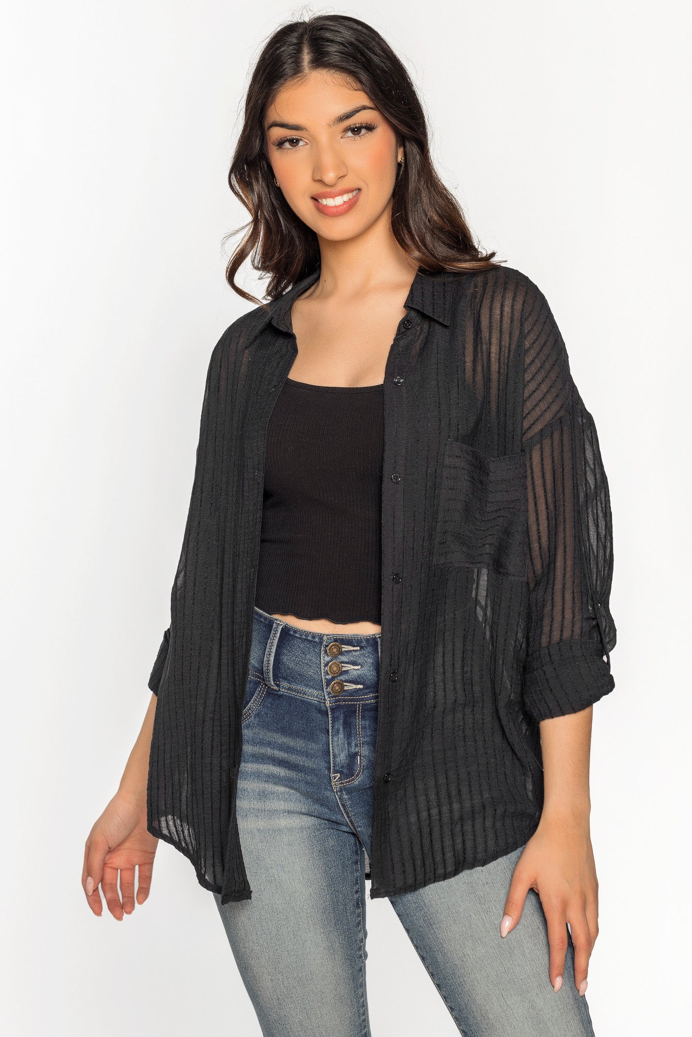 Textured Stripe Shirt