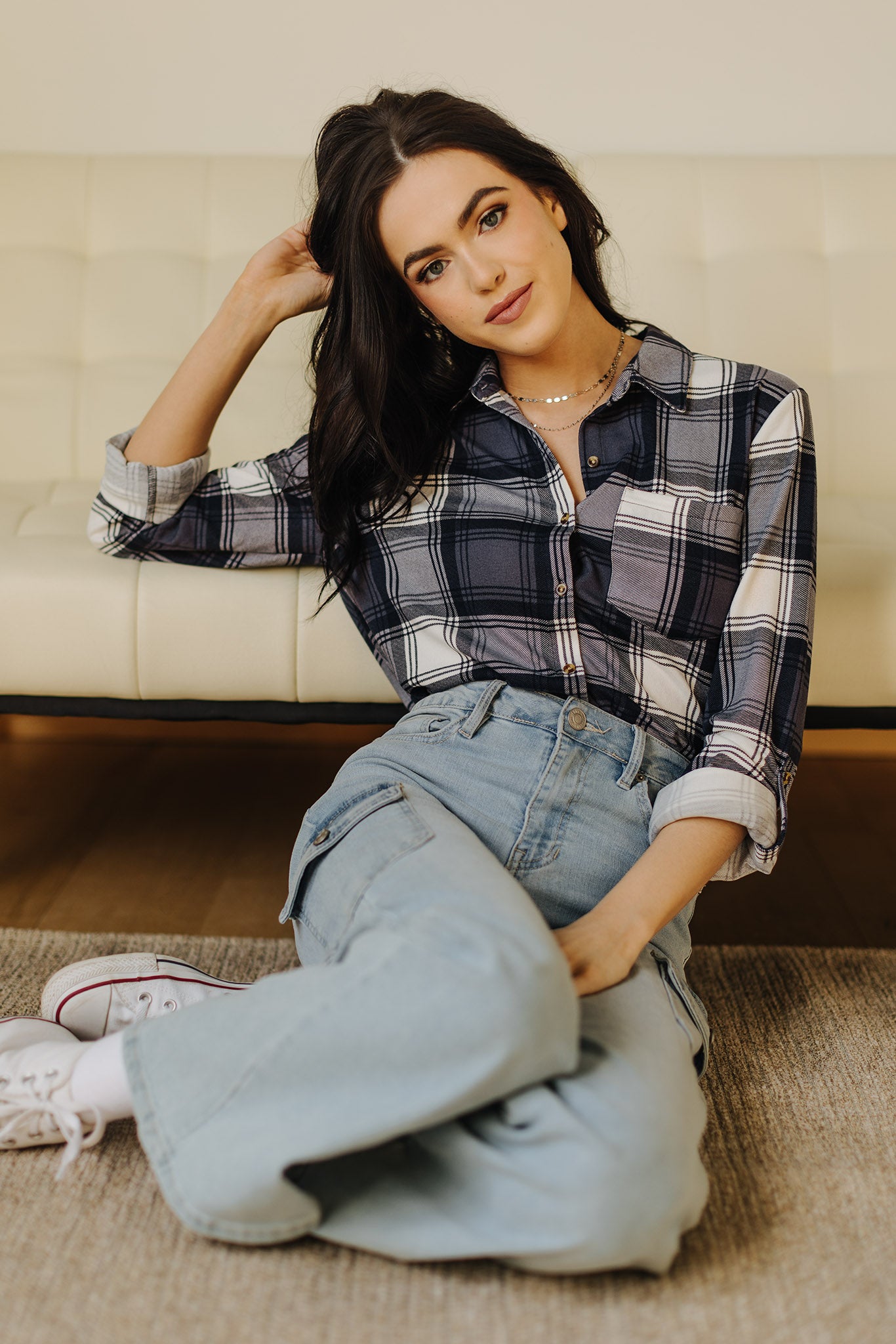 Plaid Cozy Knit Shirt